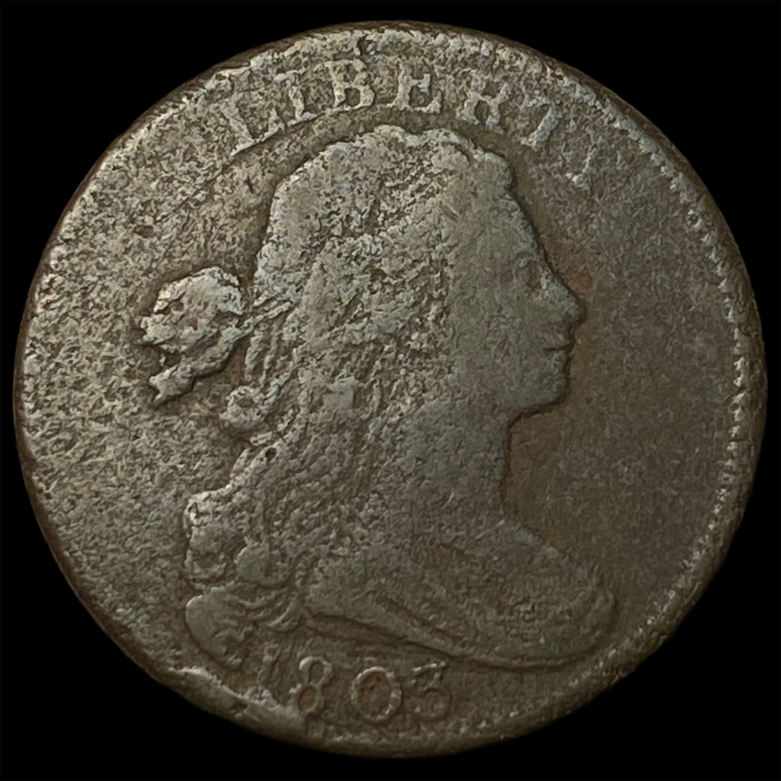 1803 Draped Bust Large Cent LIGHTLY CIRCULATED: 1803 Draped Bust Large Cent LIGHTLY CIRCULATED