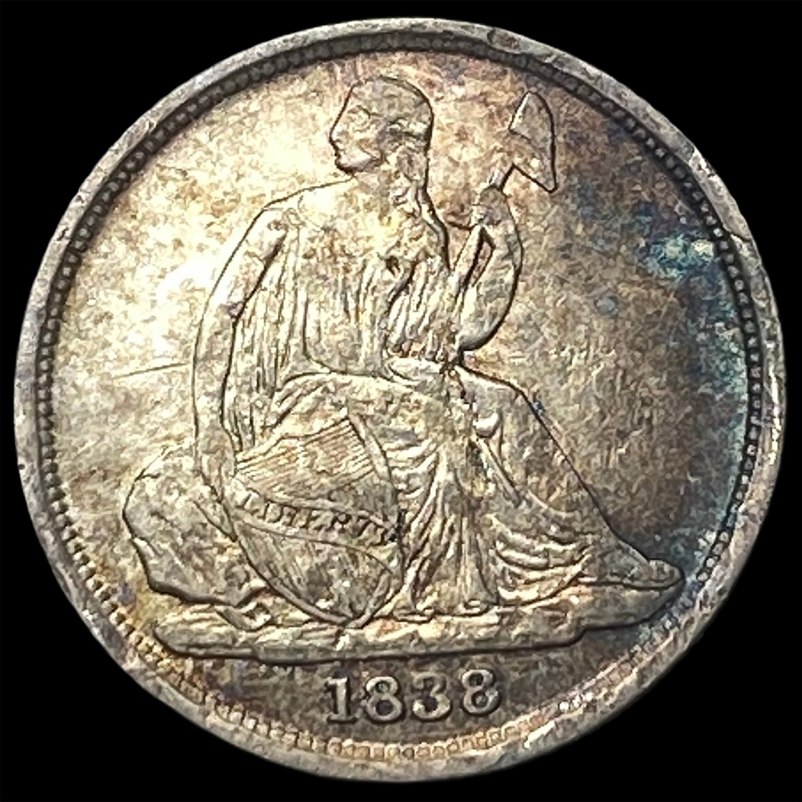 1838-O Silver Seated Liberty Dime HIGH GRADE: 1838-O Silver Seated Liberty Dime HIGH GRADE