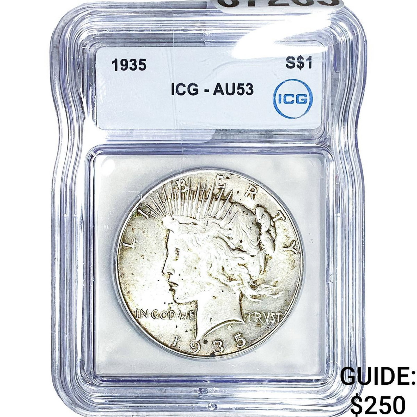 1935 Silver Peace Dollar ICG AU53 (1 of 2)