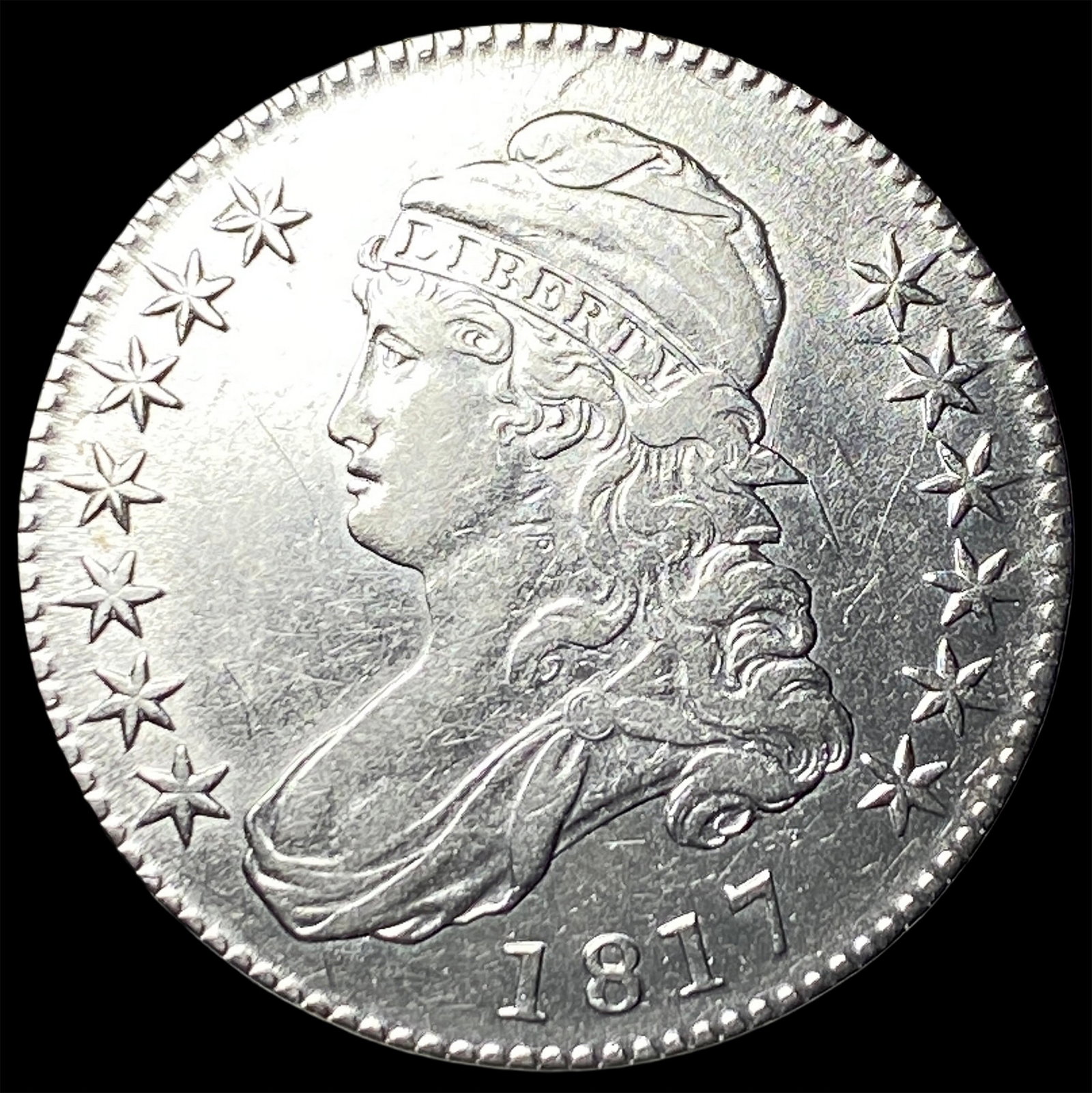 1817 Capped Bust Half Dollar CLOSELY UNCIRCULATED (1 of 2)