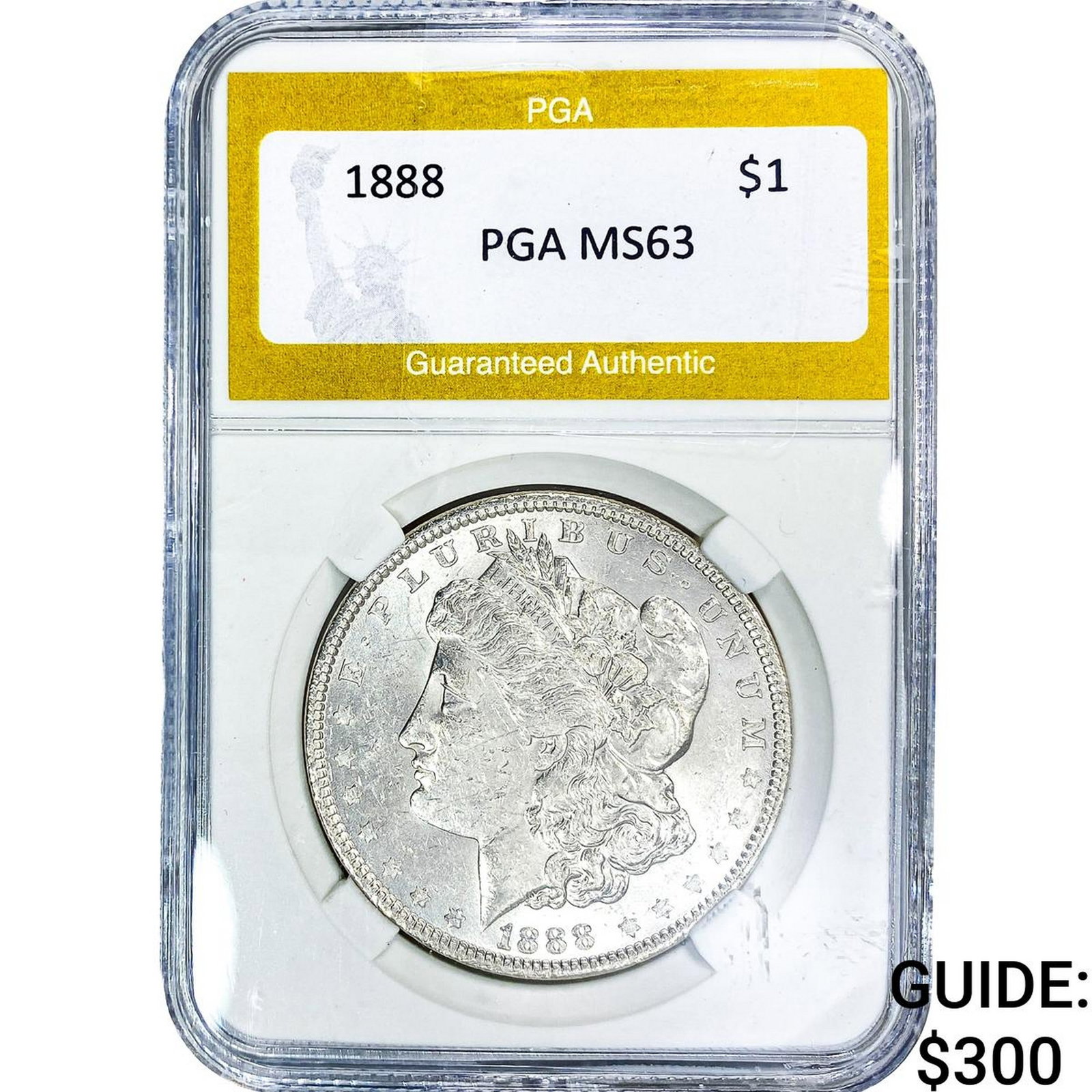1888 Morgan Silver Dollar PGA MS63: 1888 Morgan Silver Dollar PGA MS63
