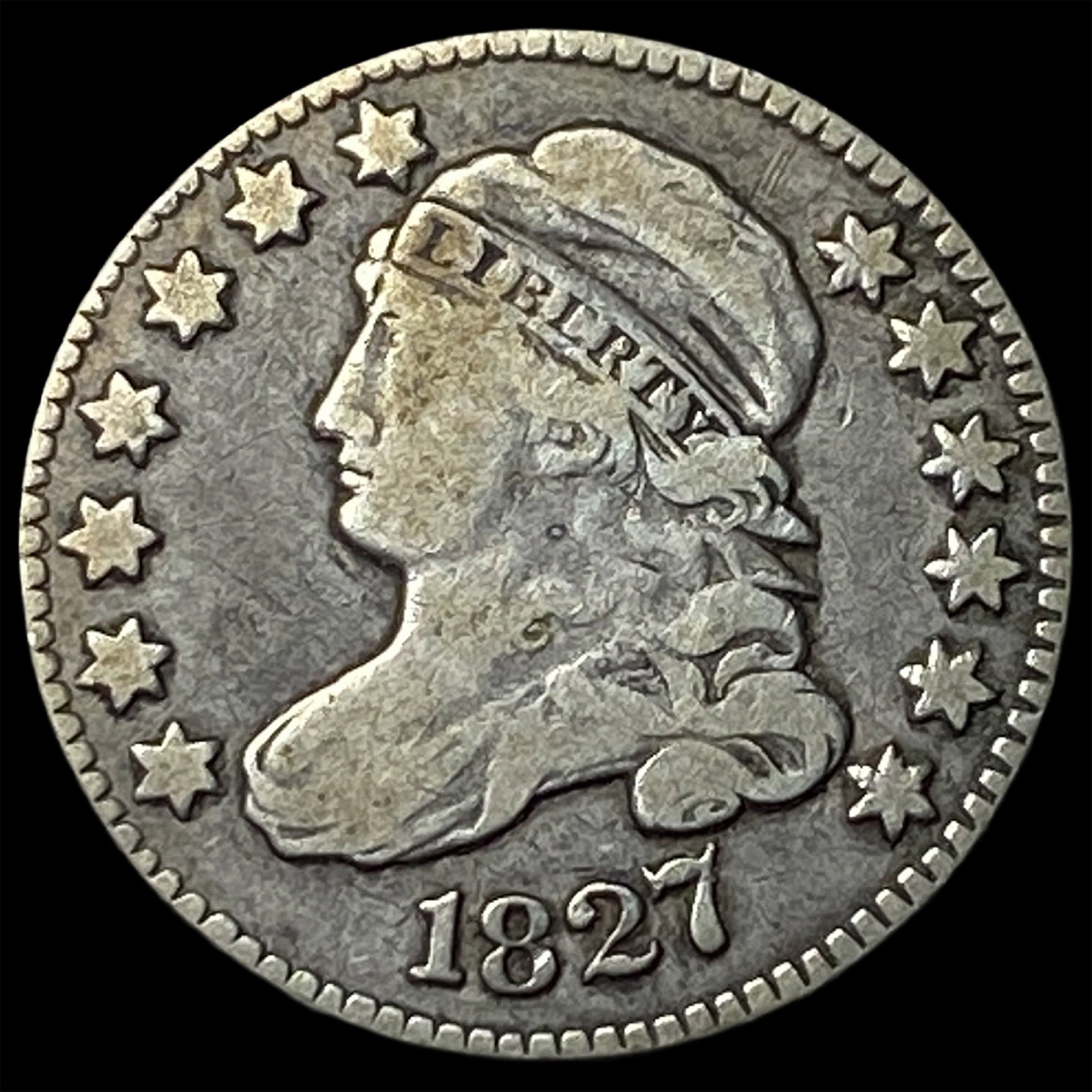 1827 Silver Capped Bust Dime LIGHTLY CIRCULATED (1 of 2)