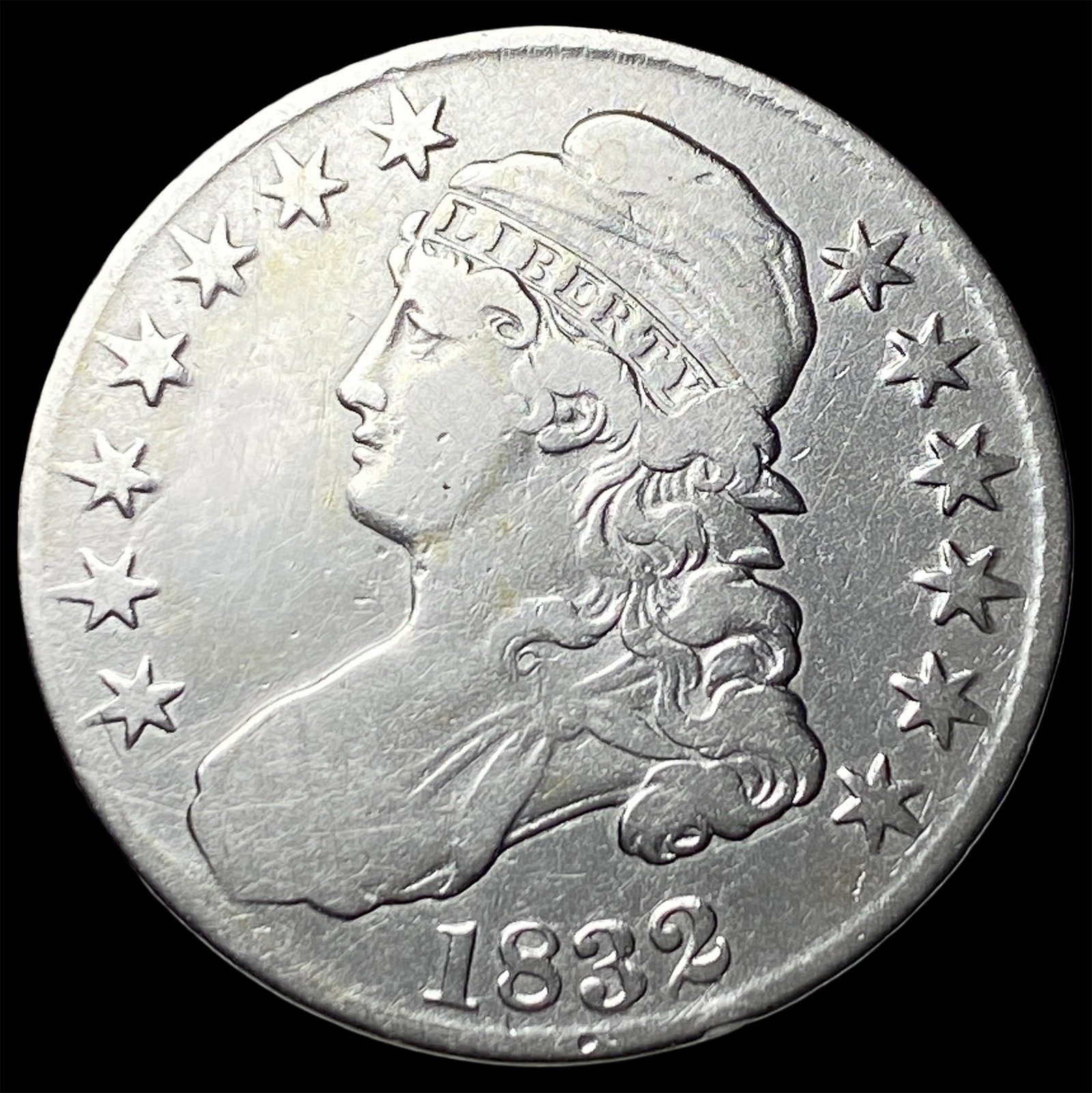 1832 Capped Bust Half Dollar NEARLY UNCIRCULATED: 1832 Capped Bust Half Dollar NEARLY UNCIRCULATED