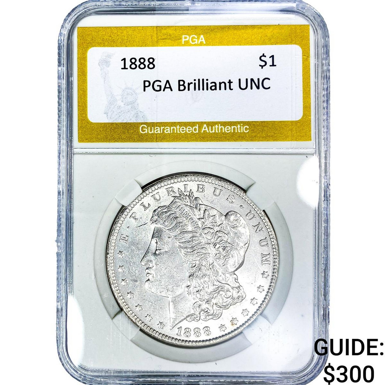 1888 Morgan Silver Dollar PGA Brilliant UNC: 1888 Morgan Silver Dollar PGA Brilliant UNC