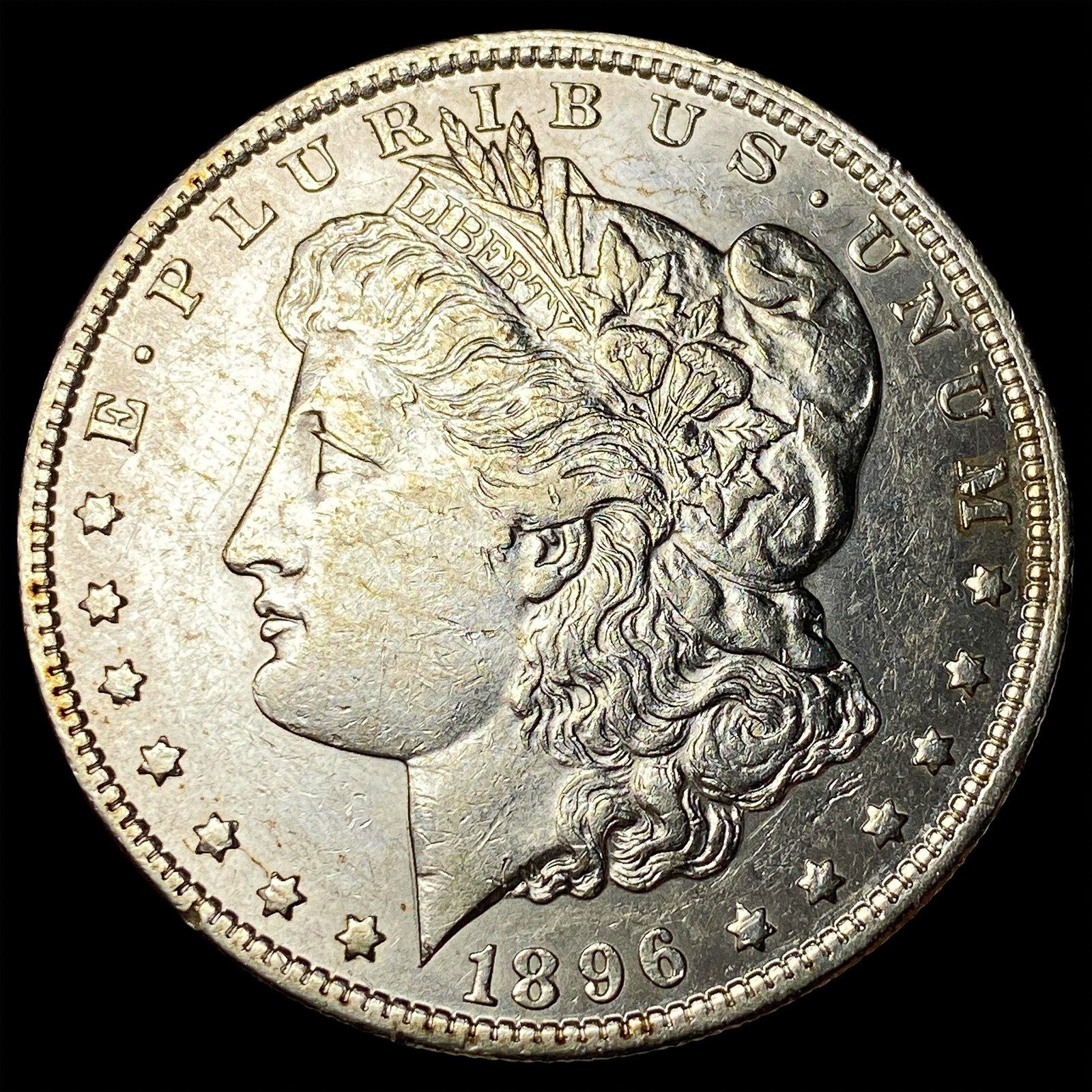 1896-S Silver Morgan Dollar CLOSELY UNCIRCULATED: 1896-S Silver Morgan Dollar CLOSELY UNCIRCULATED