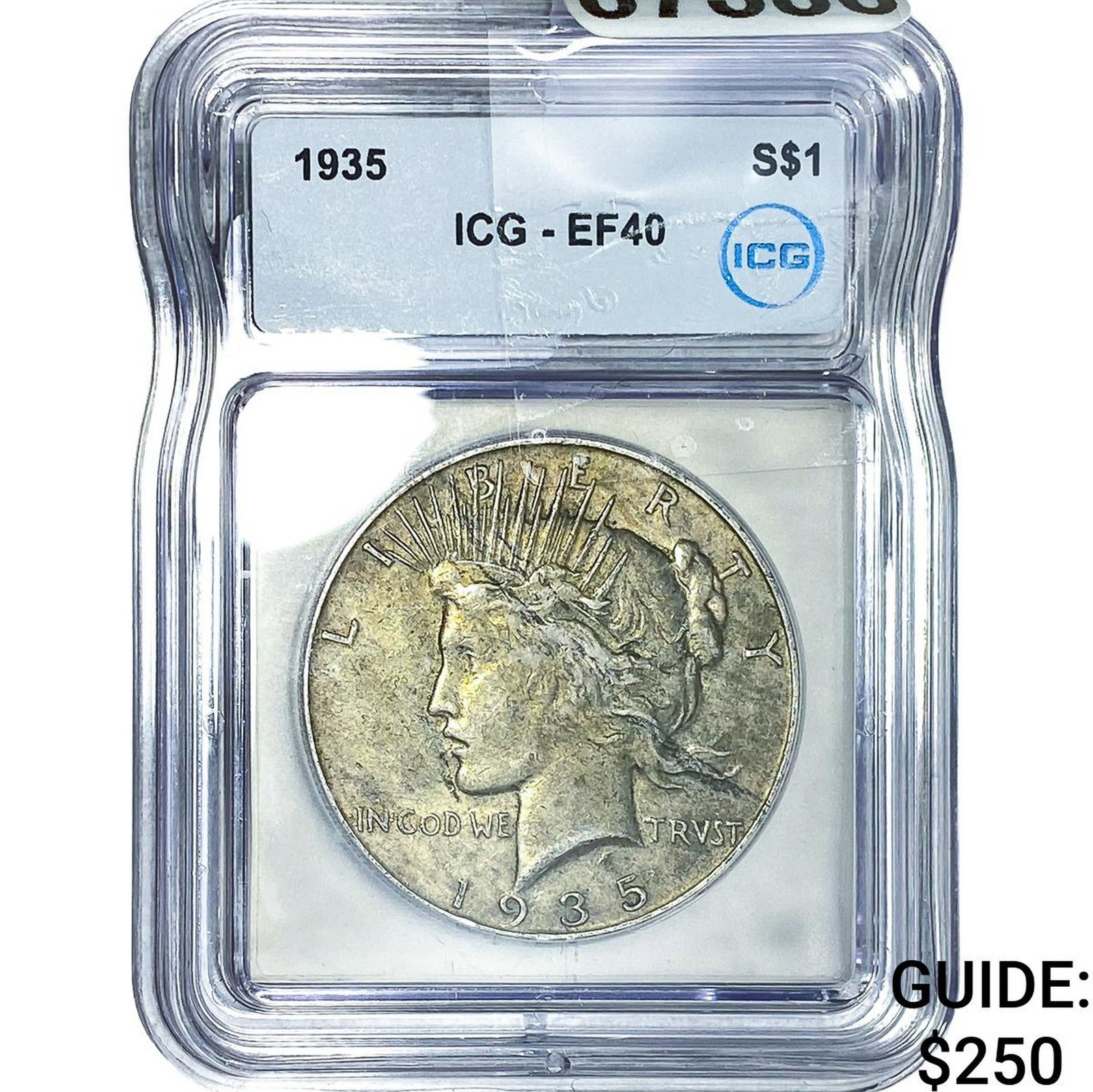 1935 Silver Peace Dollar ICG EF40 (1 of 2)