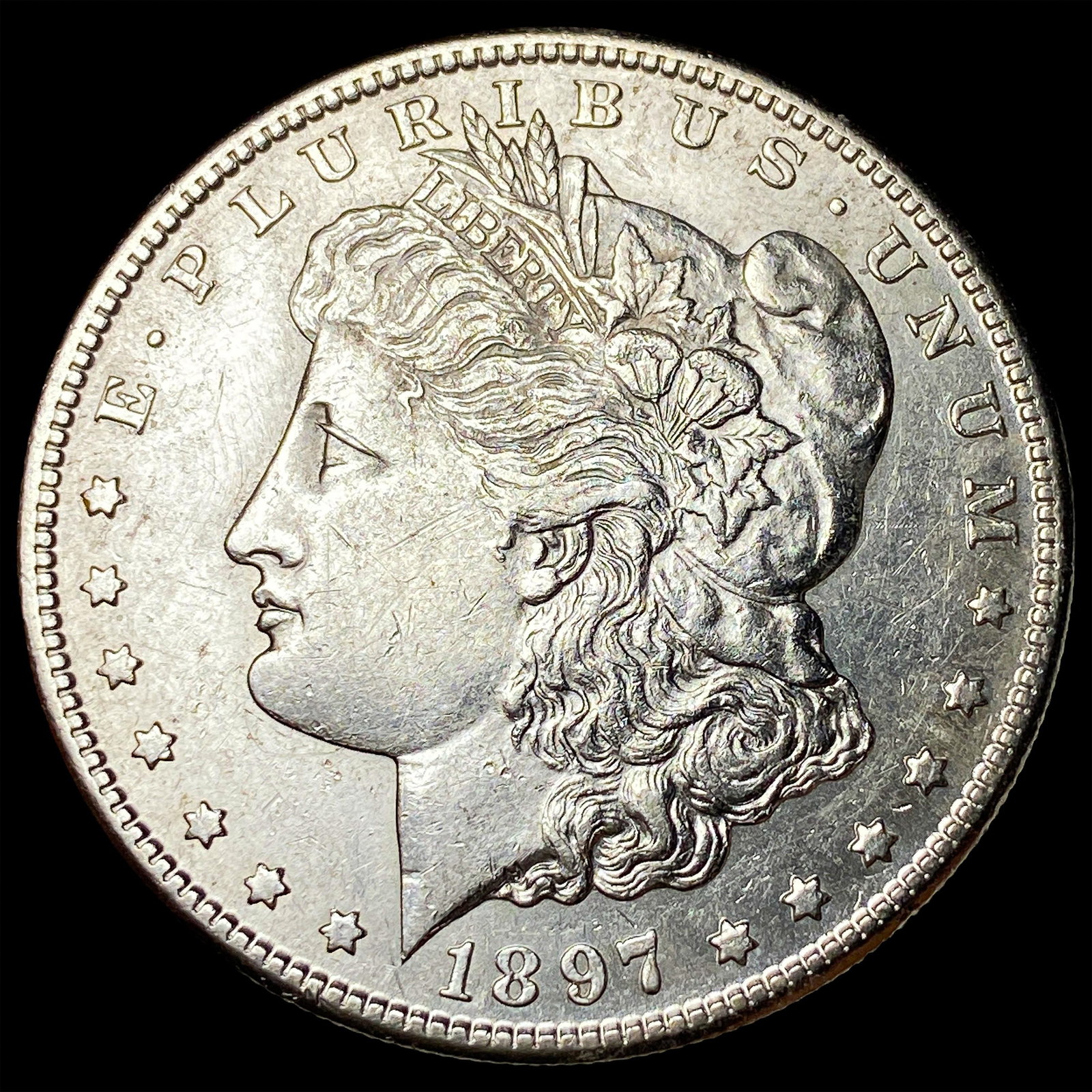 1897-S Silver Morgan Dollar CLOSELY UNCIRCULATED: 1897-S Silver Morgan Dollar CLOSELY UNCIRCULATED