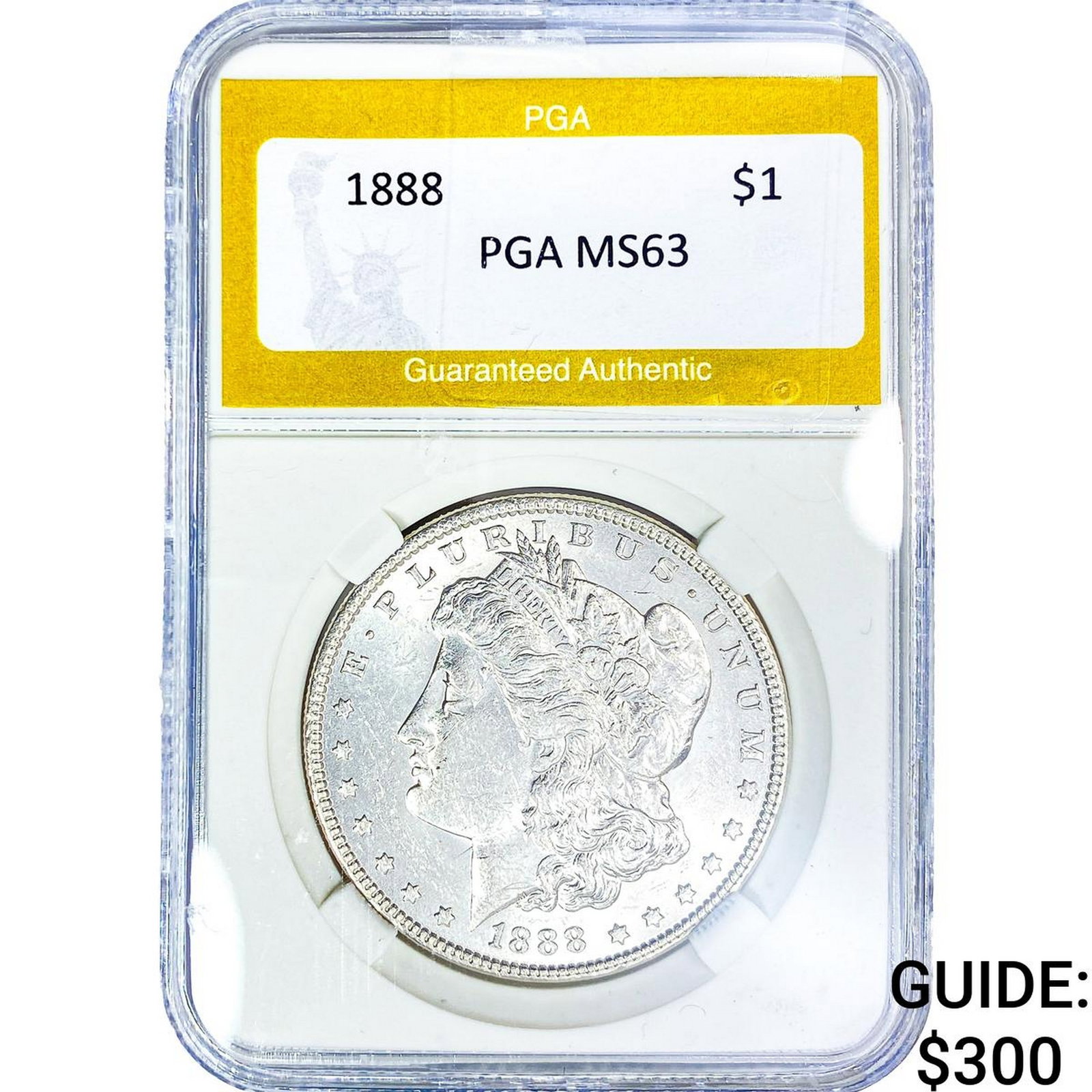 1888 Morgan Silver Dollar PGA MS63: 1888 Morgan Silver Dollar PGA MS63