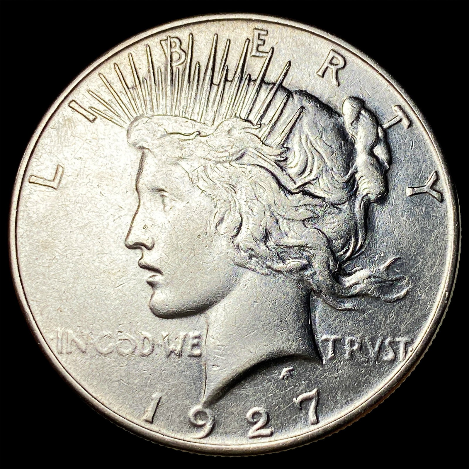 1927-S Silver Peace Dollar CLOSELY UNCIRCULATED: 1927-S Silver Peace Dollar CLOSELY UNCIRCULATED