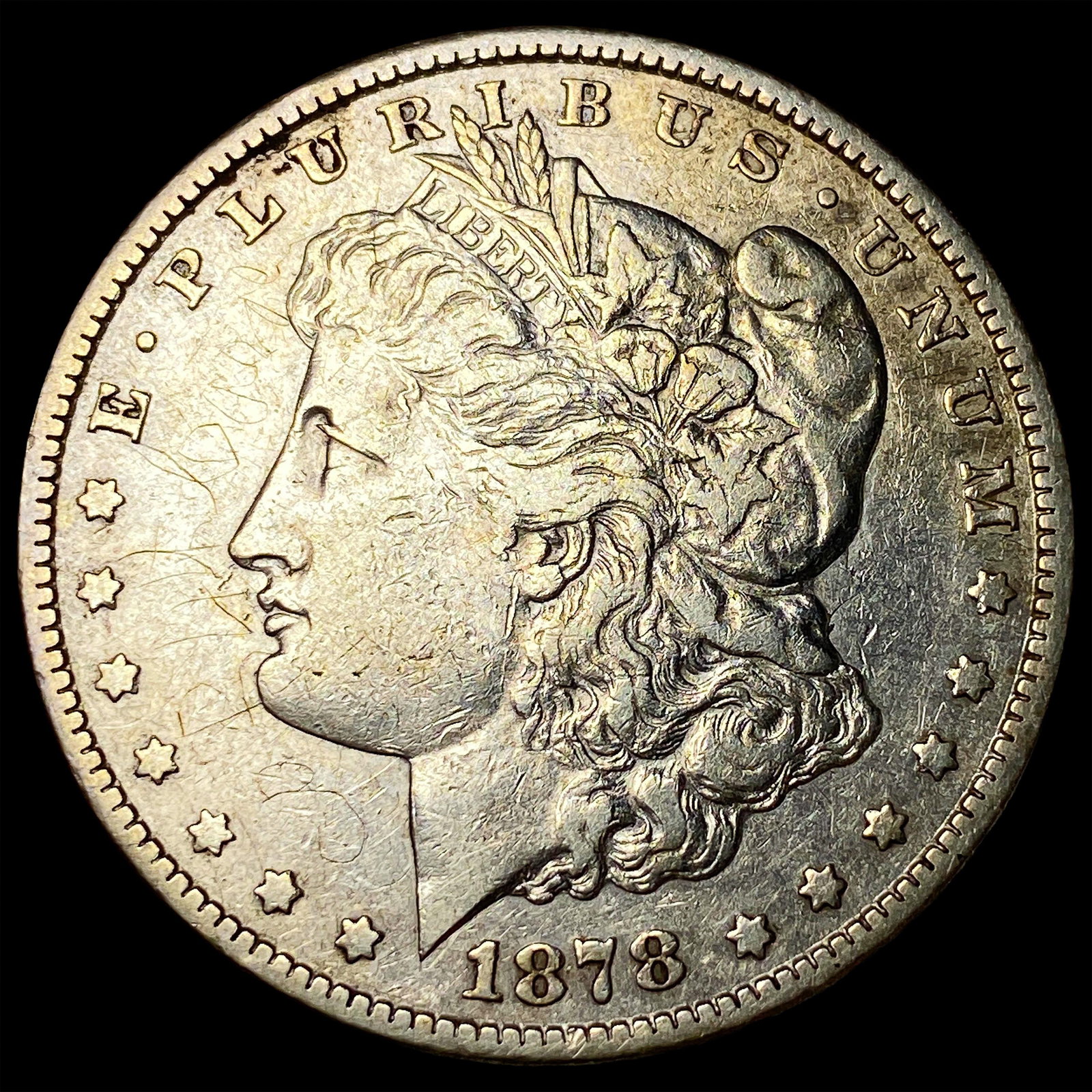 1878-CC Silver Morgan Dollar LIGHTLY CIRCULATED: 1878-CC Silver Morgan Dollar LIGHTLY CIRCULATED