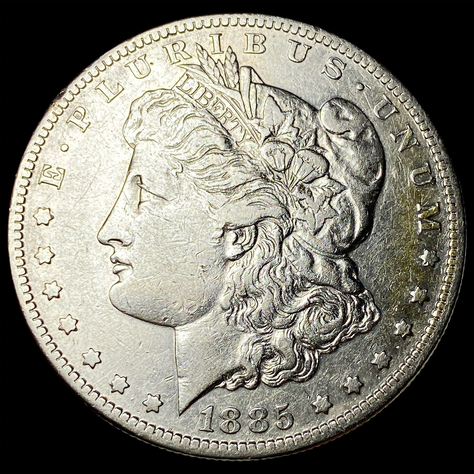 1885-S Silver Morgan Dollar NEARLY UNCIRCULATED: 1885-S Silver Morgan Dollar NEARLY UNCIRCULATED