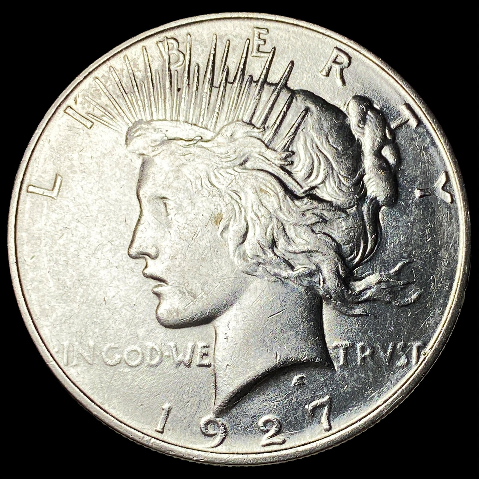 1927 Peace Silver Dollar CHOICE AU: 1927 Peace Silver Dollar CHOICE AU