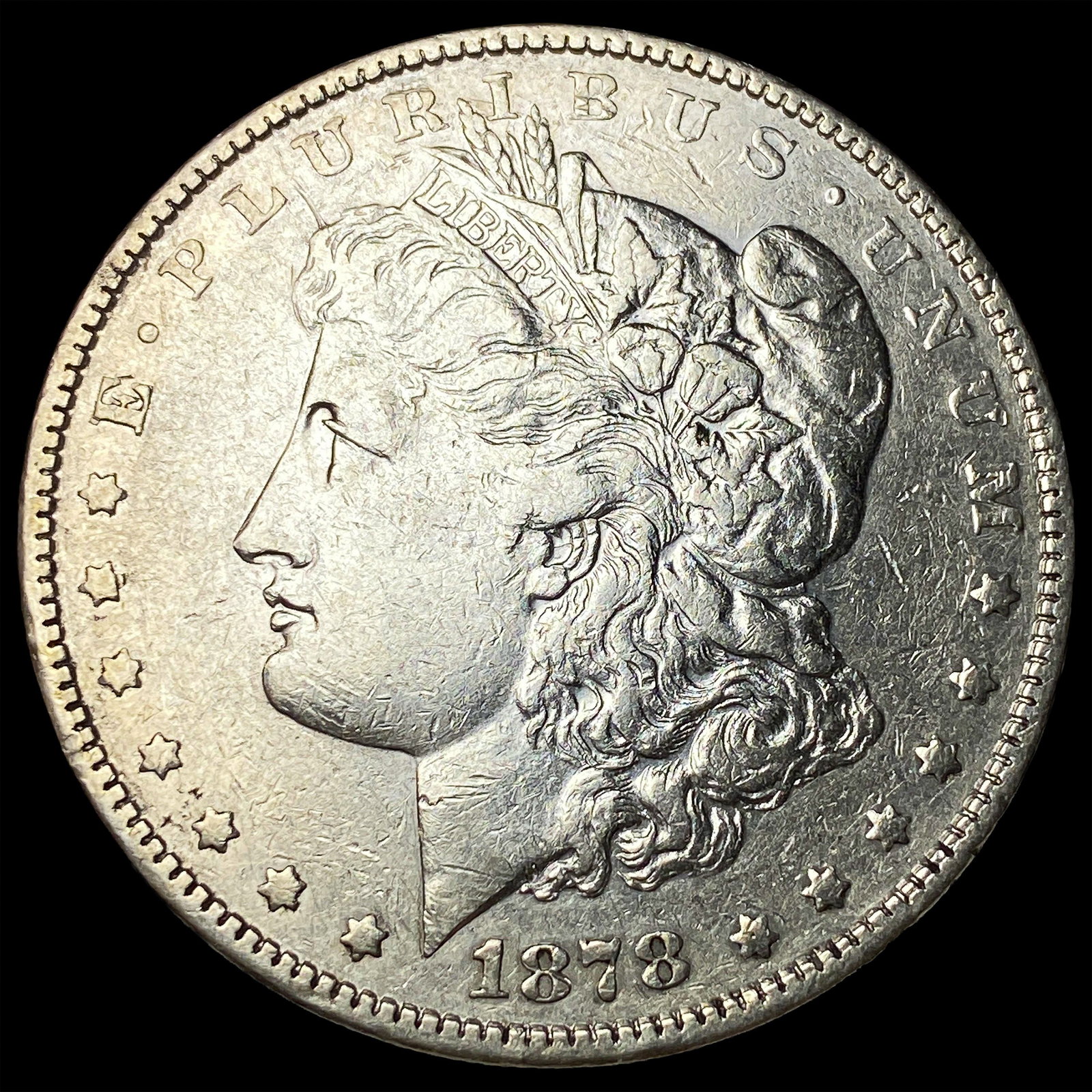 1878 Silver Morgan Dollar NEARLY UNCIRCULATED: 1878 Silver Morgan Dollar NEARLY UNCIRCULATED