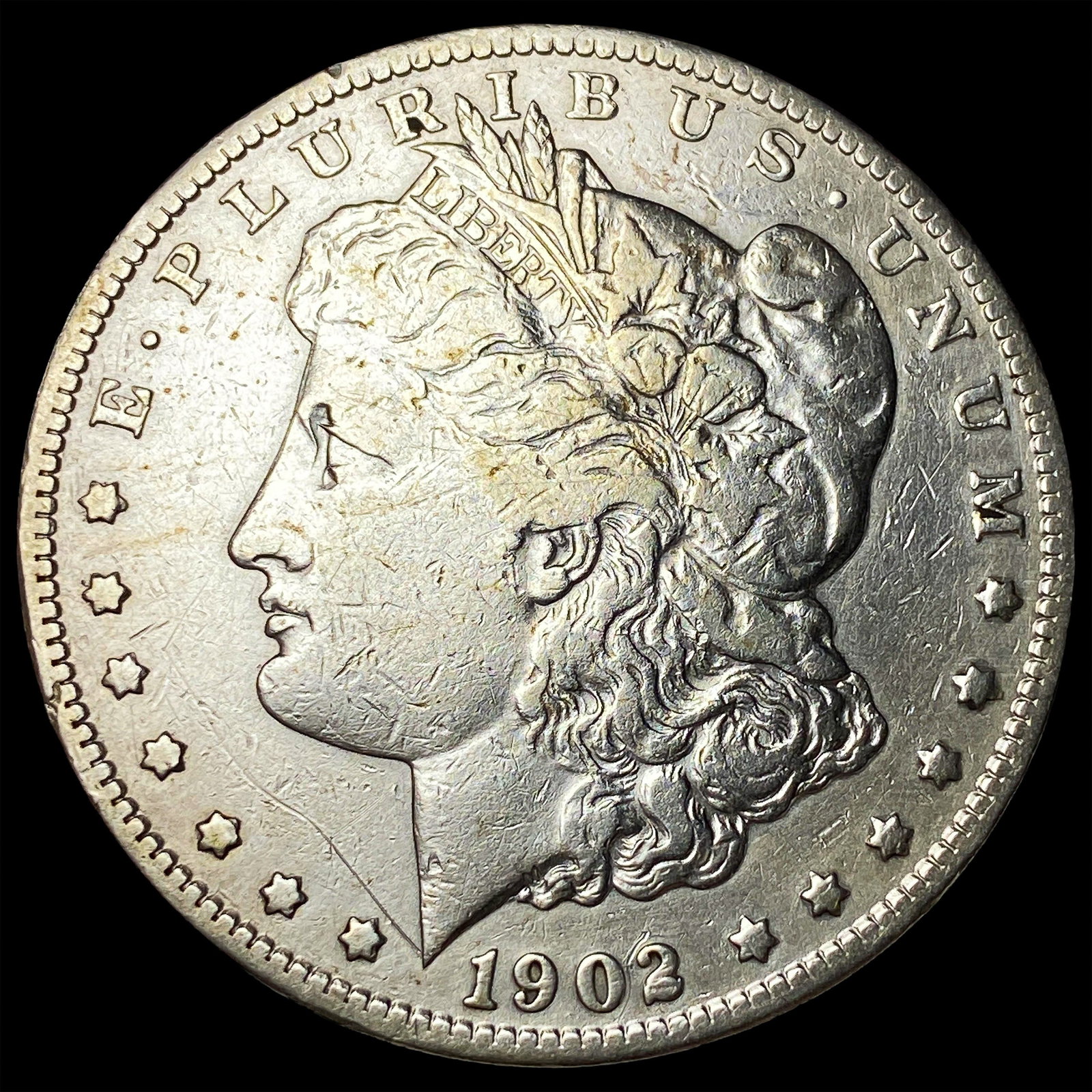 1902-S Silver Morgan Dollar LIGHTLY CIRCULATED: 1902-S Silver Morgan Dollar LIGHTLY CIRCULATED