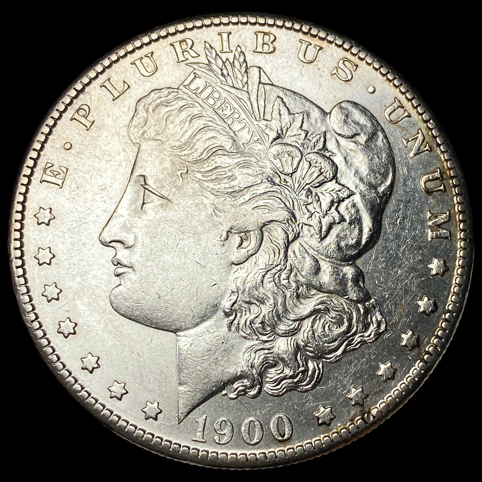 1900-S Silver Morgan Dollar CLOSELY UNCIRCULATED: 1900-S Silver Morgan Dollar CLOSELY UNCIRCULATED