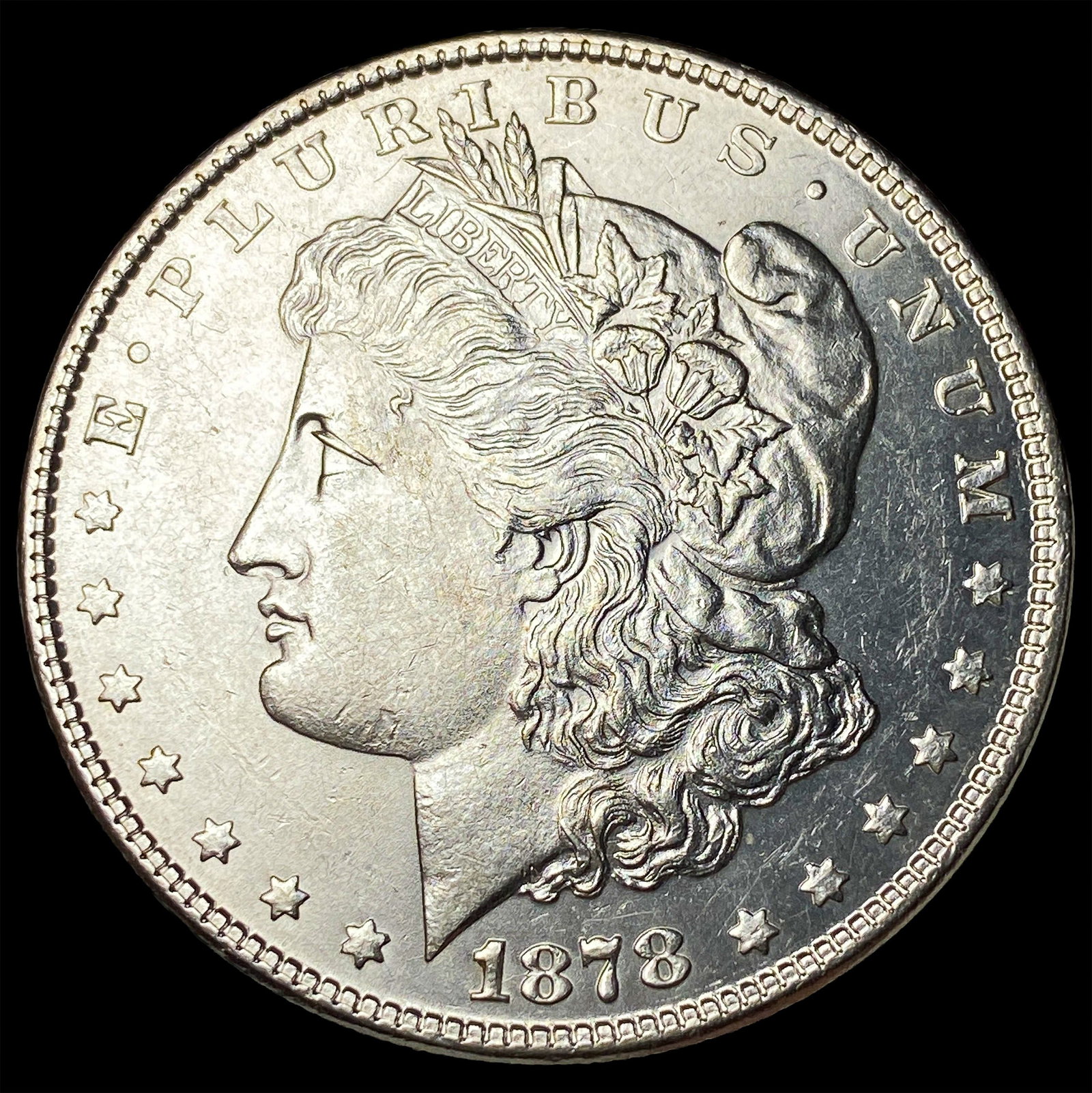 1878 7/8TF Silver Morgan Dollar UNCIRCULATED: 1878 7/8TF Silver Morgan Dollar UNCIRCULATED