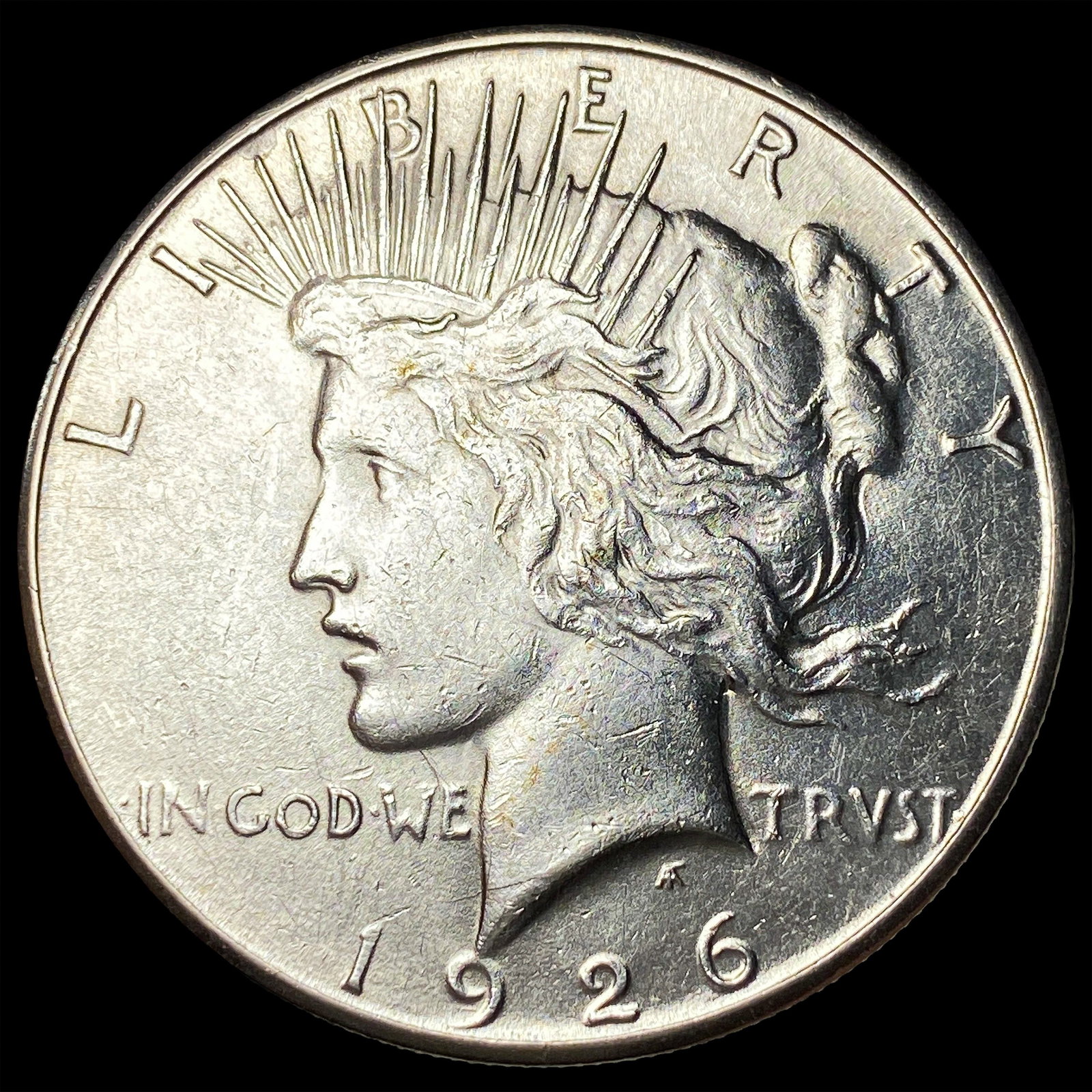 1926-S Silver Peace Dollar CHOICE AU: 1926-S Silver Peace Dollar CHOICE AU