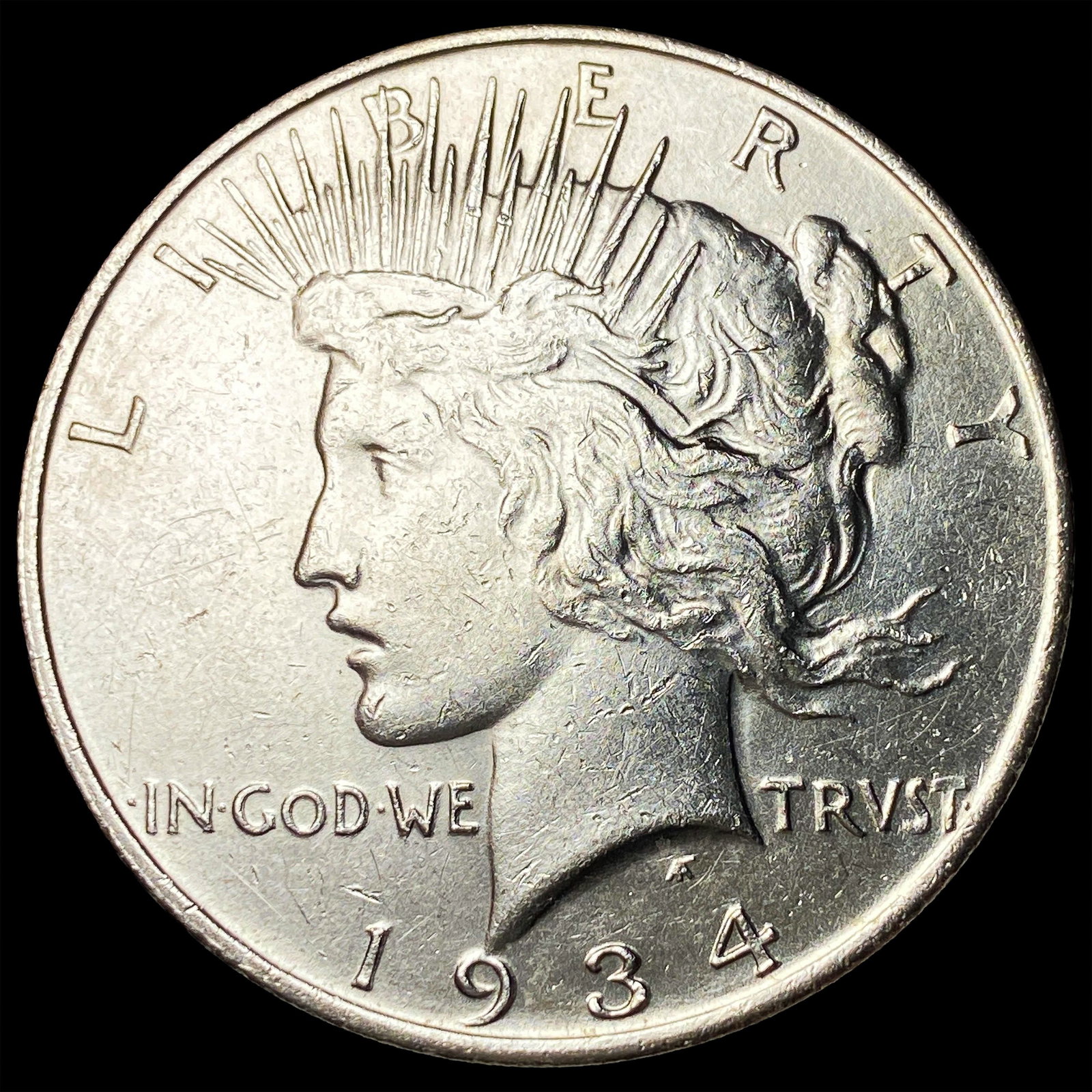 1934-D Silver Peace Dollar CLOSELY UNCIRCULATED: 1934-D Silver Peace Dollar CLOSELY UNCIRCULATED