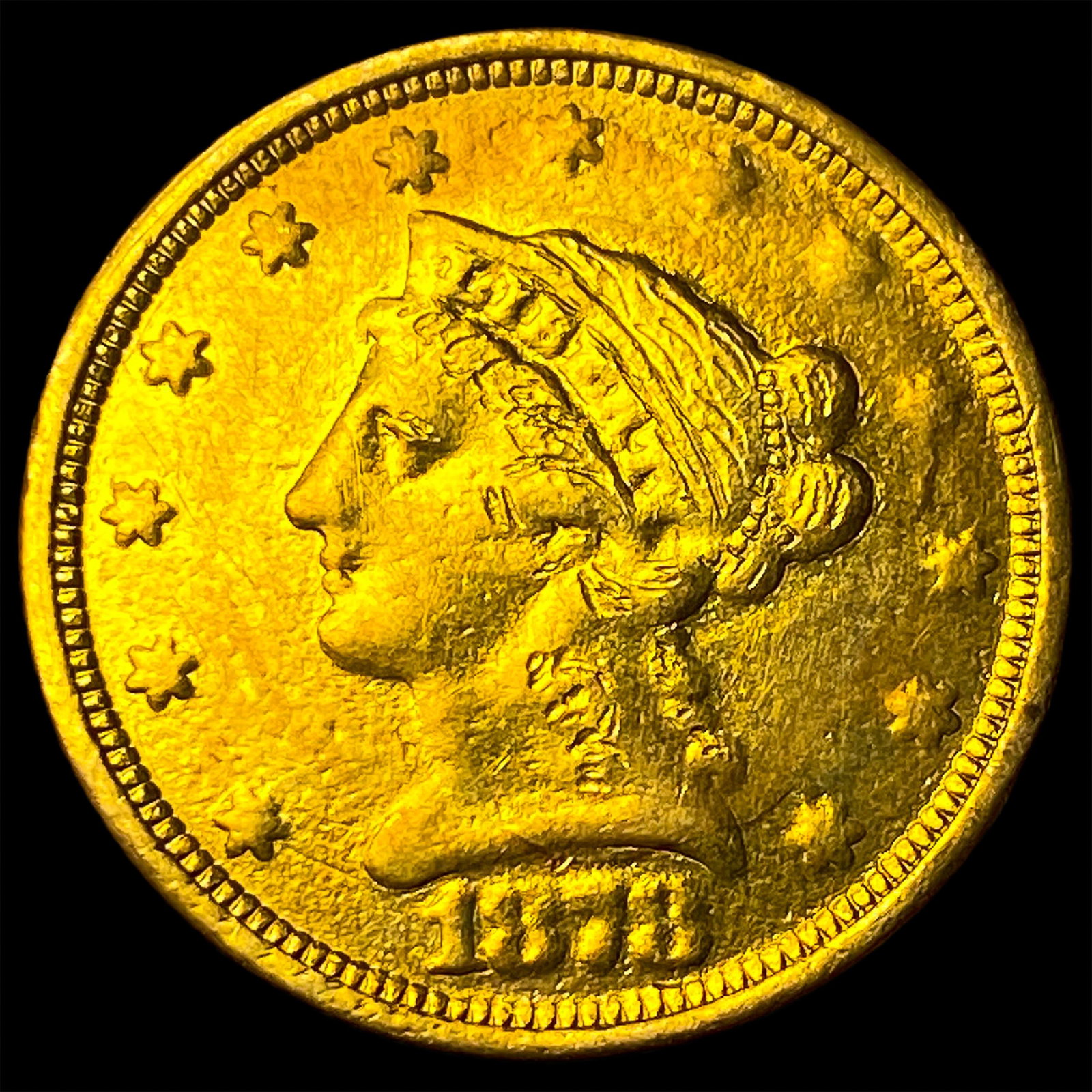 1878-C $2.5 Liberty Head Quarter Eagle NEARLY UNCIRCULATED (1 of 2)
