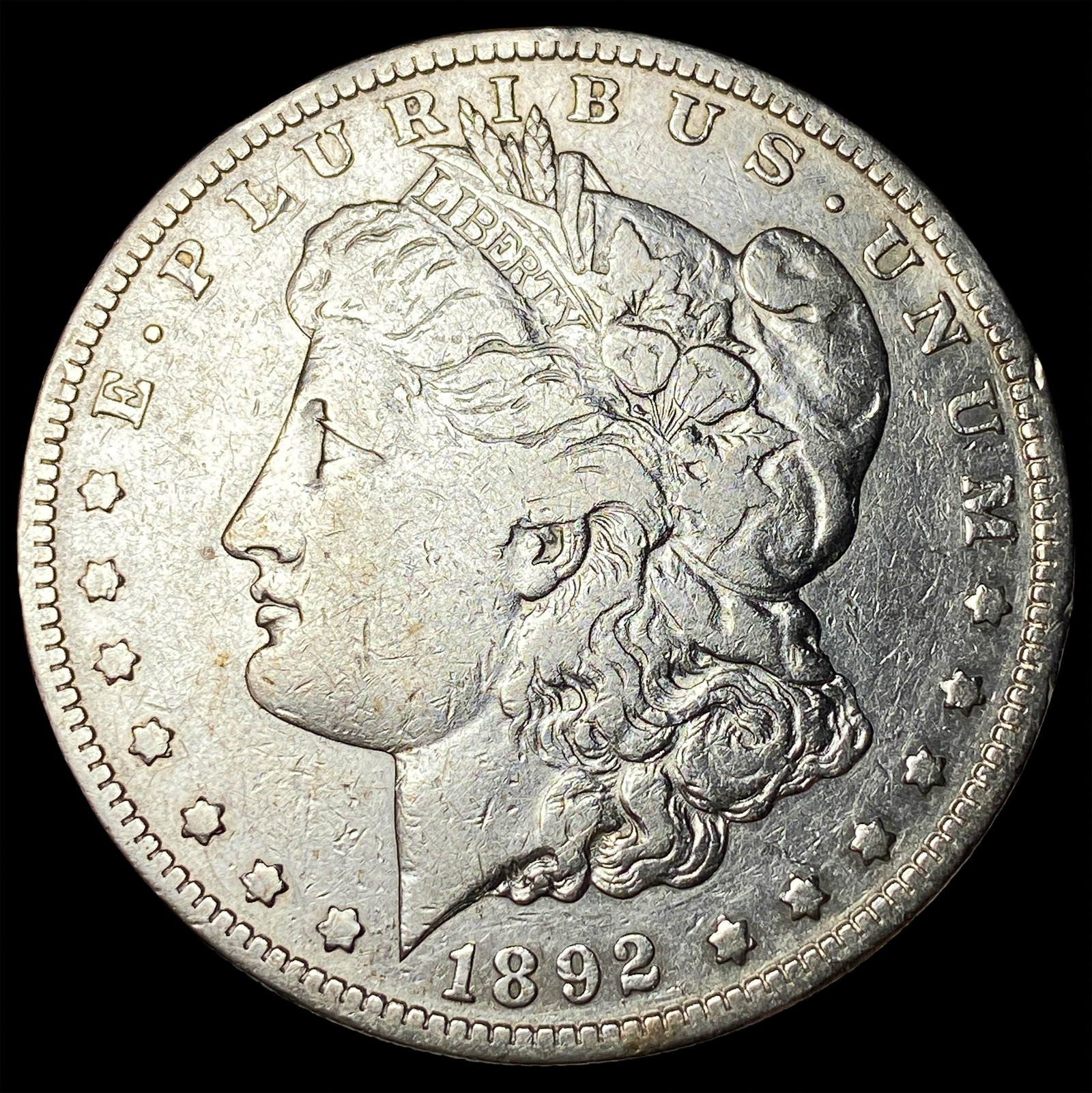 1892-S Silver Morgan Dollar LIGHTLY CIRCULATED: 1892-S Silver Morgan Dollar LIGHTLY CIRCULATED