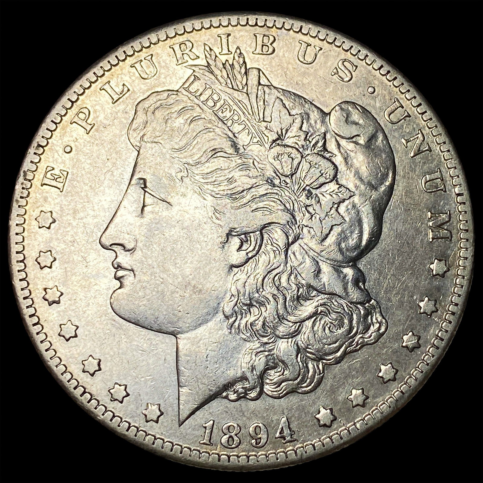 1894-S Silver Morgan Dollar NEARLY UNCIRCULATED: 1894-S Silver Morgan Dollar NEARLY UNCIRCULATED