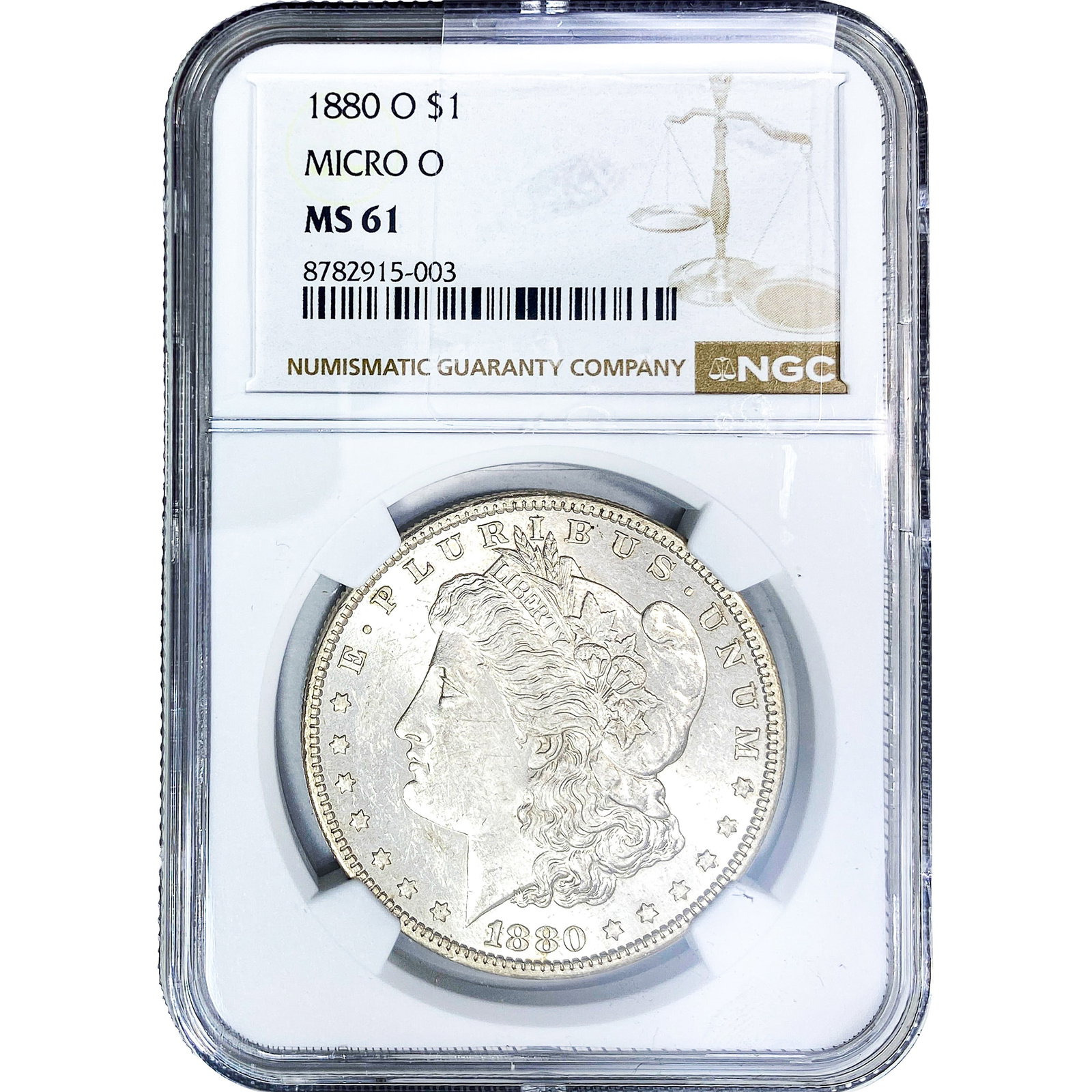 1880-O Morgan Silver Dollar NGC MS61 (1 of 2)