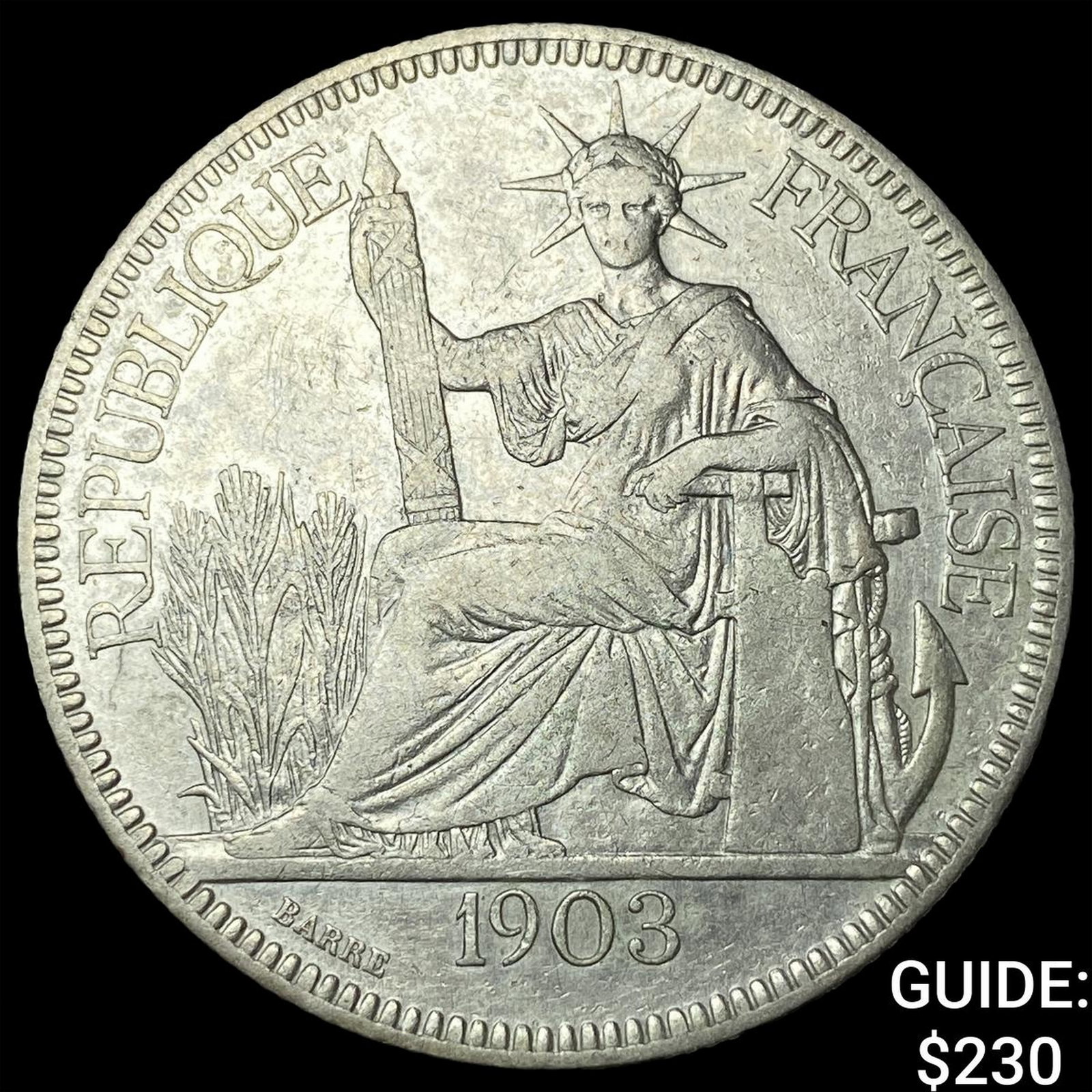 1903A French Indo-China .7813oz Silver Piastre (1 of 2)
