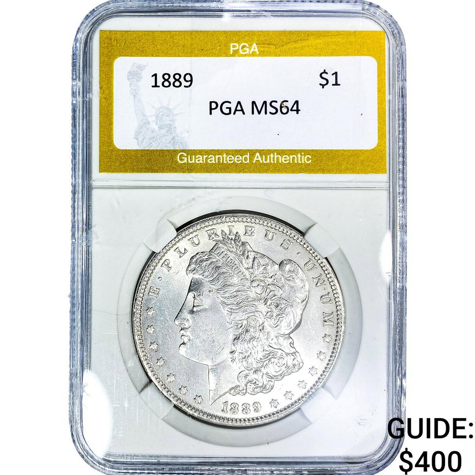 1889 Morgan Silver Dollar PGA MS64: 1889 Morgan Silver Dollar PGA MS64