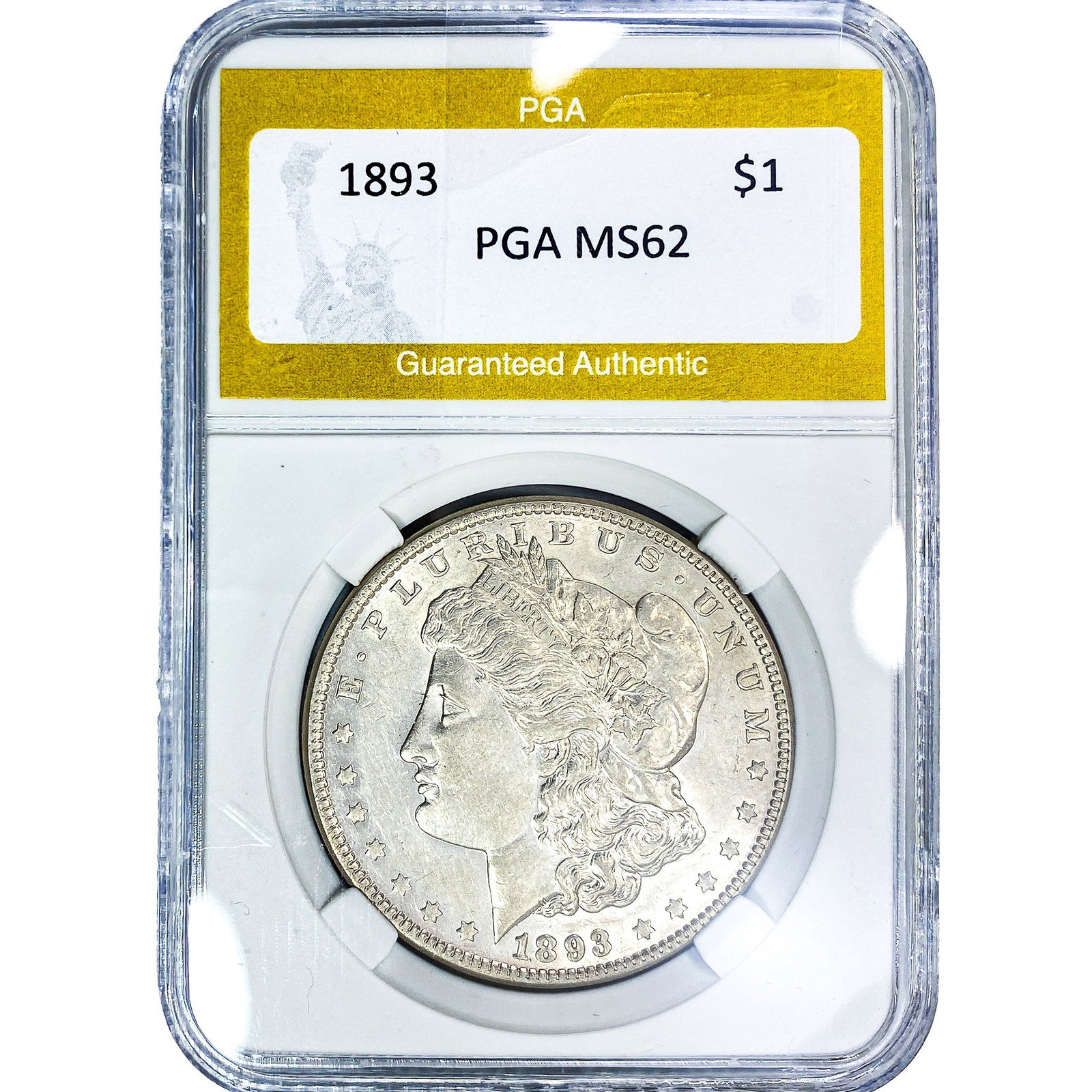 1893 Morgan Silver Dollar PGA MS62 (1 of 2)