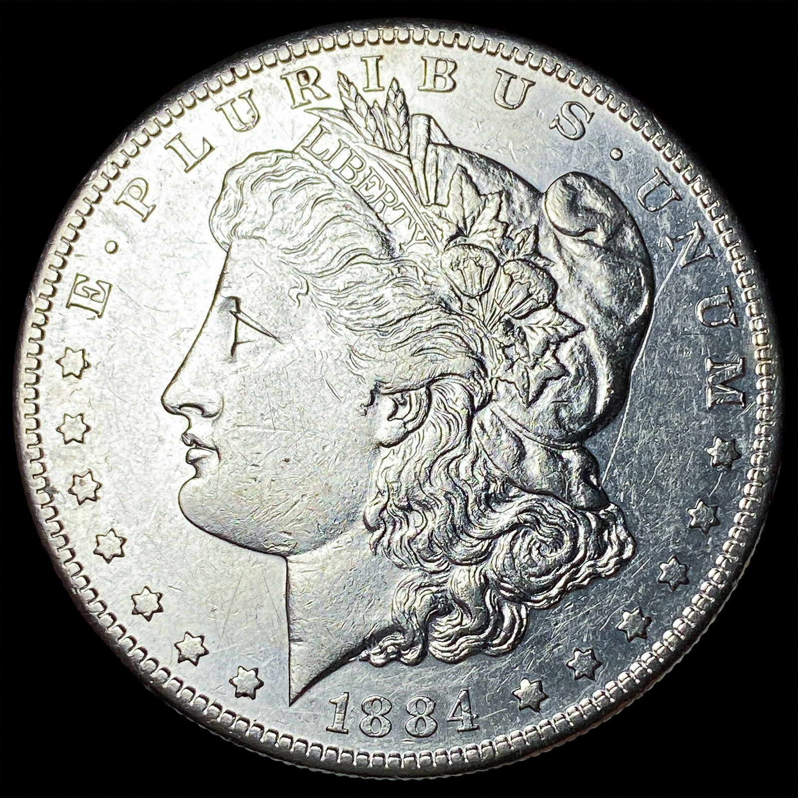 1884-S Silver Morgan Dollar CLOSELY UNCIRCULATED: 1884-S Silver Morgan Dollar CLOSELY UNCIRCULATED