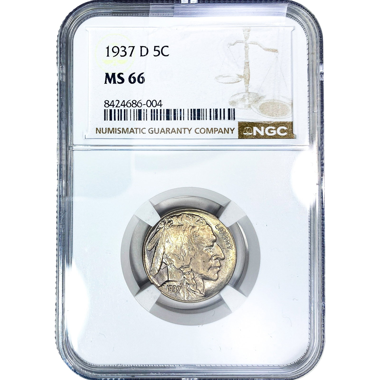 1937-D Buffalo Nickel NGC MS66 (1 of 2)