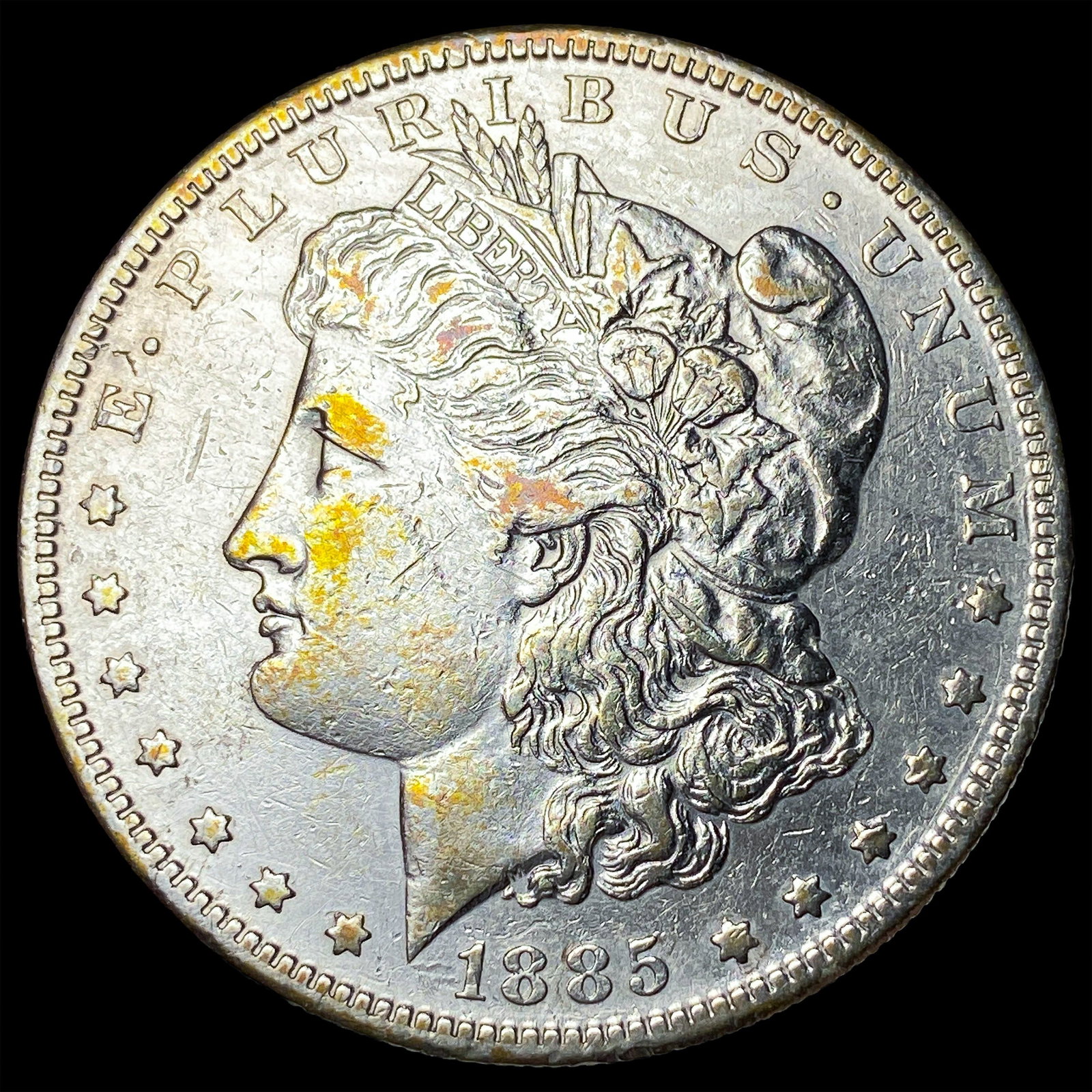1885-S Silver Morgan Dollar NEARLY UNCIRCULATED: 1885-S Silver Morgan Dollar NEARLY UNCIRCULATED