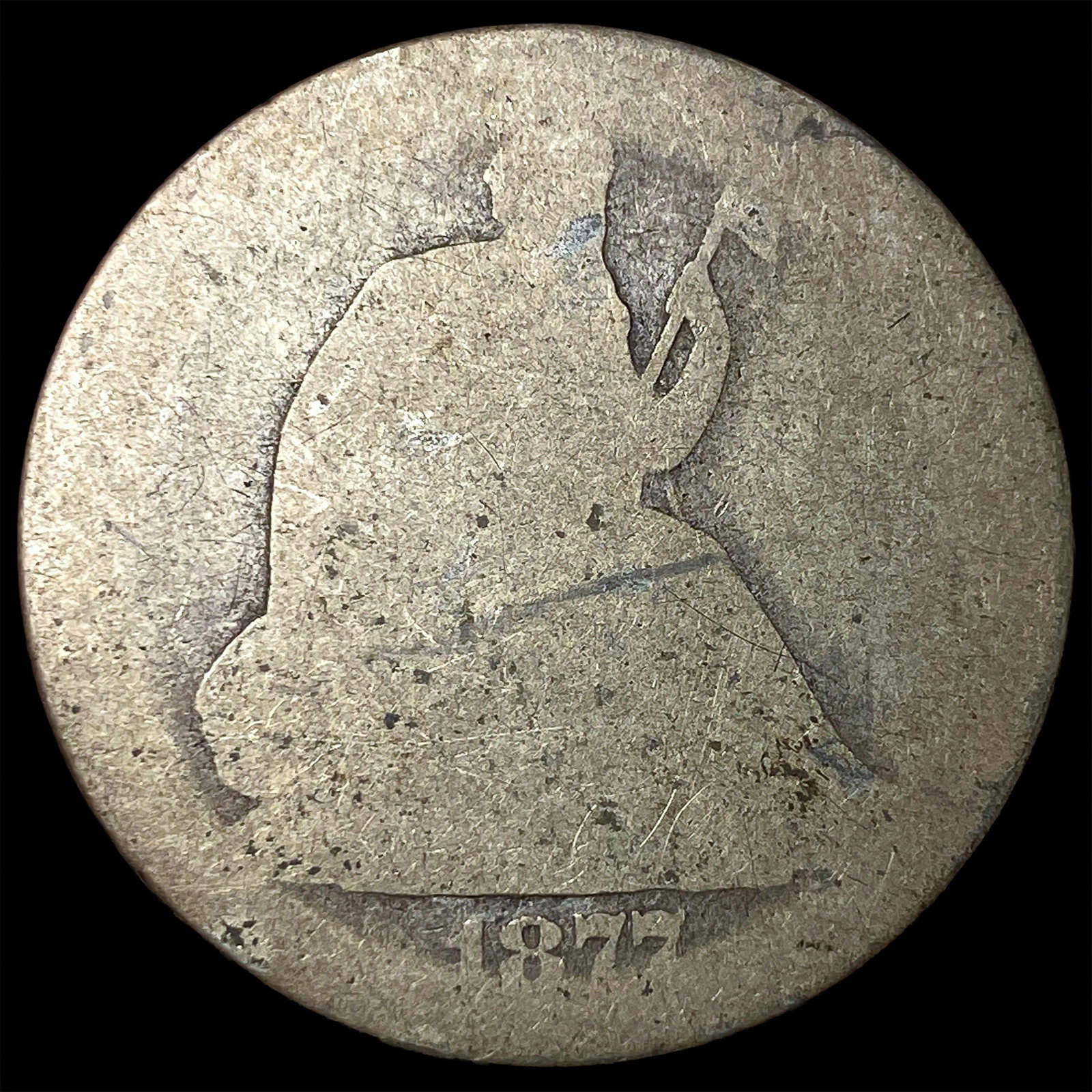 1877 Seated Liberty Half Dollar NICELY CIRCULATED: 1877 Seated Liberty Half Dollar NICELY CIRCULATED