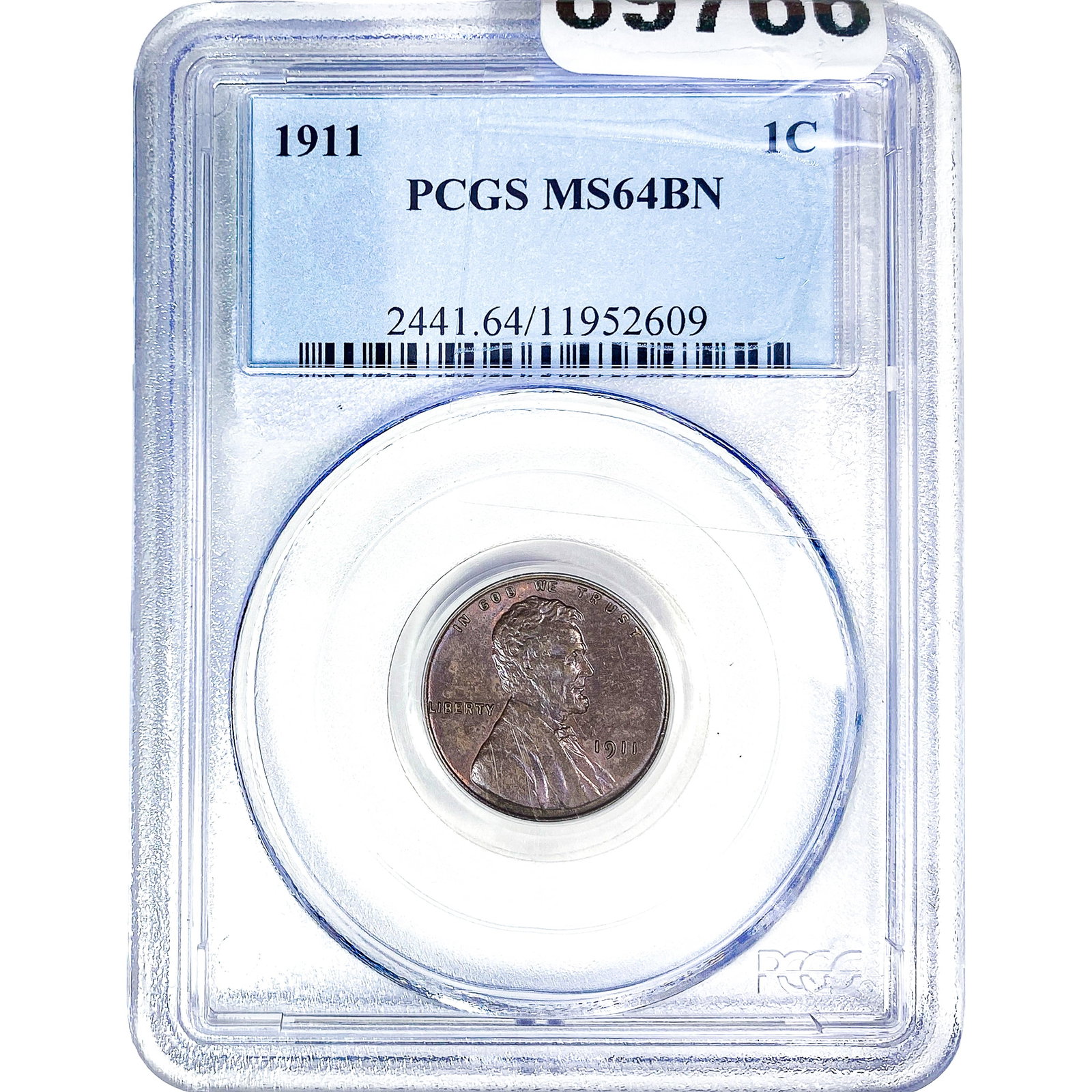 1911 Wheat Cent PCGS MS64 BN: 1911 Wheat Cent PCGS MS64 BN