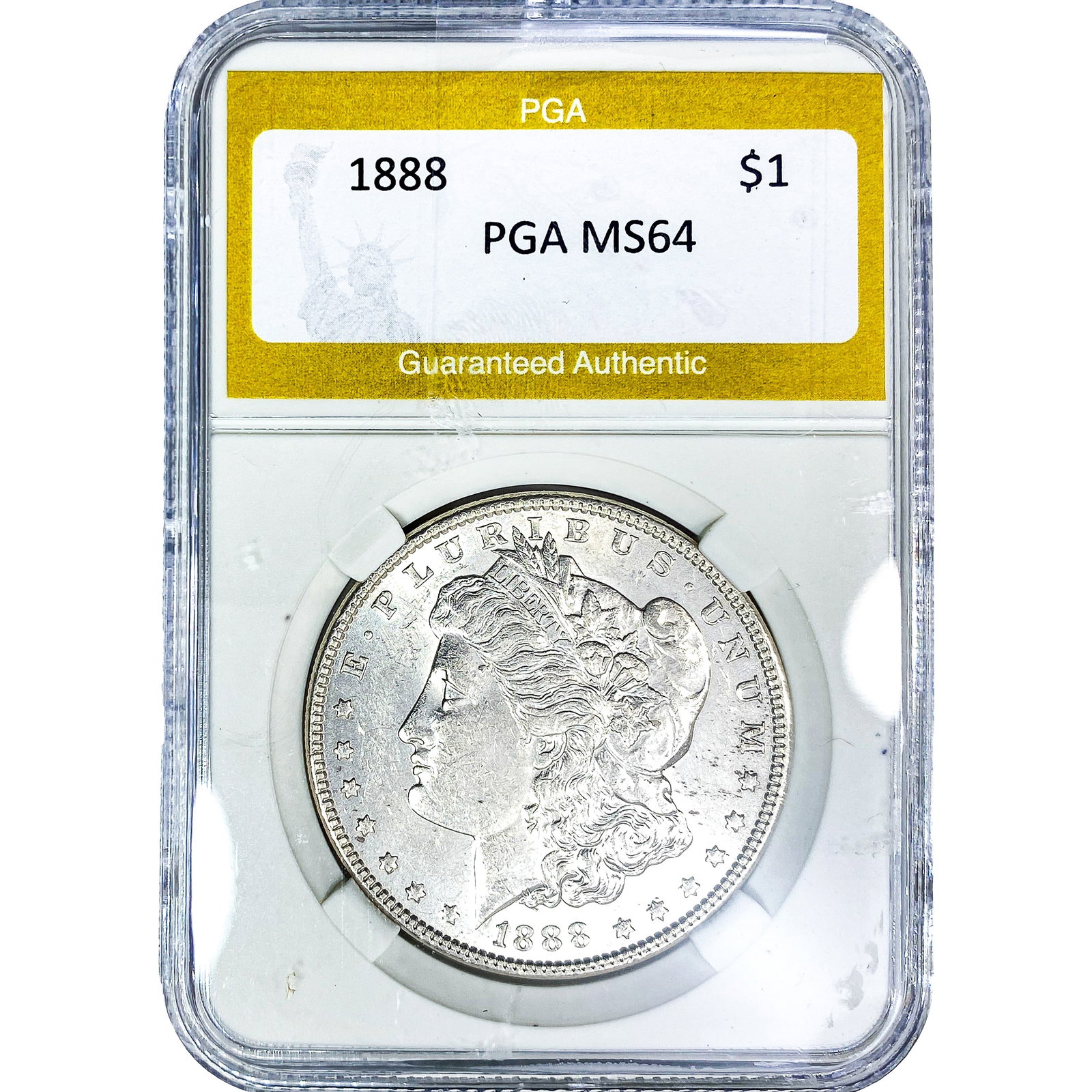 1888 Morgan Silver Dollar PGA MS64: 1888 Morgan Silver Dollar PGA MS64