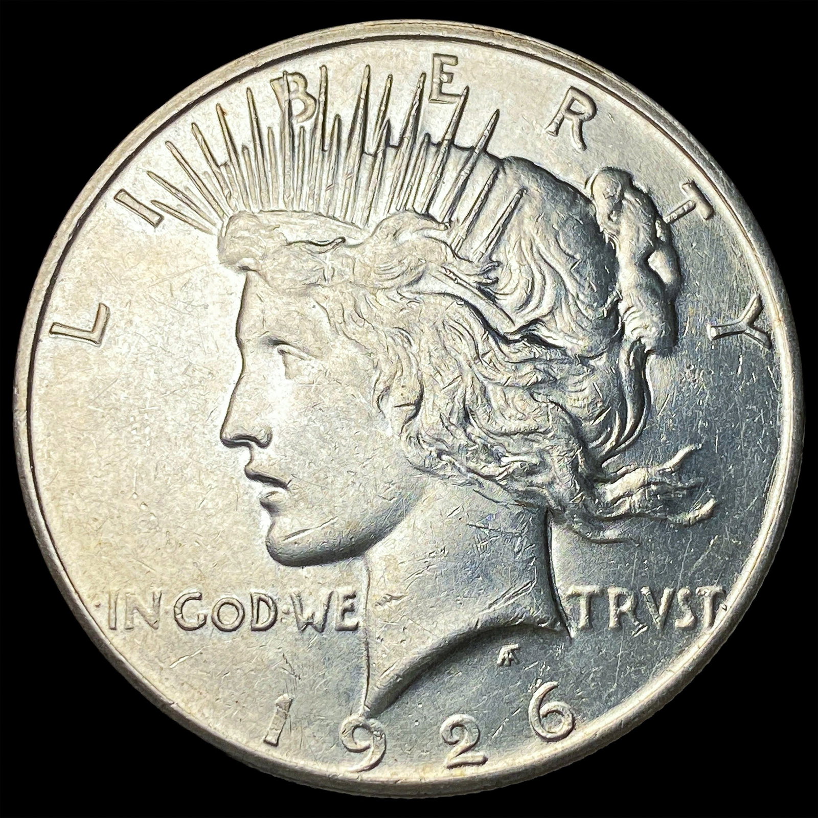 1926-D Silver Peace Dollar CHOICE AU: 1926-D Silver Peace Dollar CHOICE AU