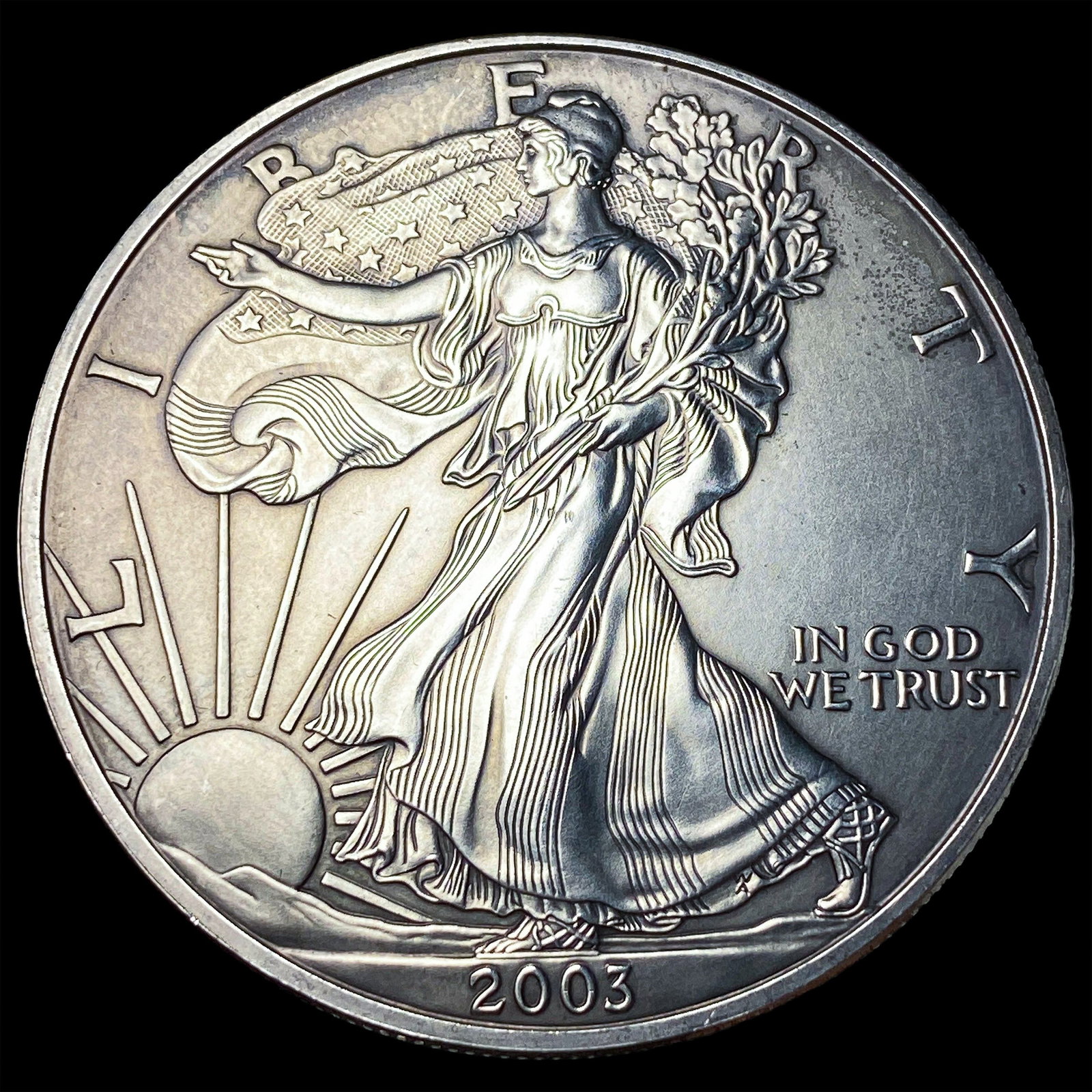 2003 1 oz Silver American Eagle $1 UNCIRCULATED: 2003 1 oz Silver American Eagle $1 UNCIRCULATED