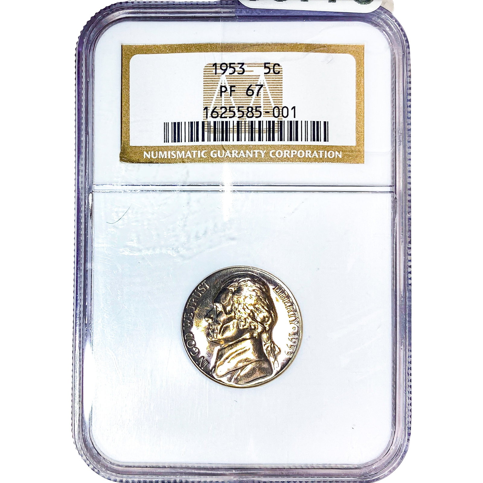 1953 Jefferson Nickel NGC PF67: 1953 Jefferson Nickel NGC PF67