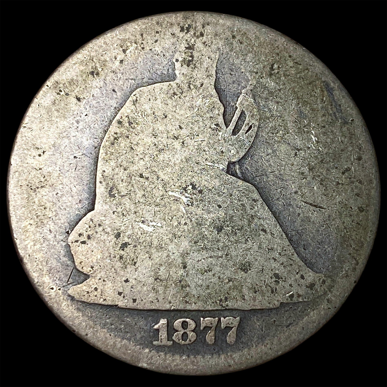 1877 Seated Liberty Half Dollar NICELY CIRCULATED: 1877 Seated Liberty Half Dollar NICELY CIRCULATED