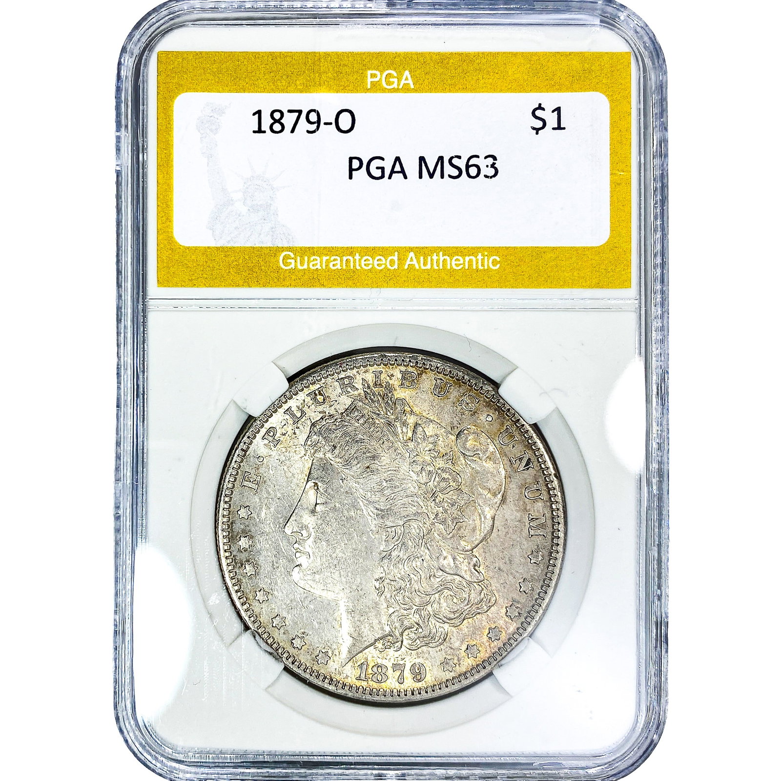 1879-O Morgan Silver Dollar PGA MS63: 1879-O Morgan Silver Dollar PGA MS63