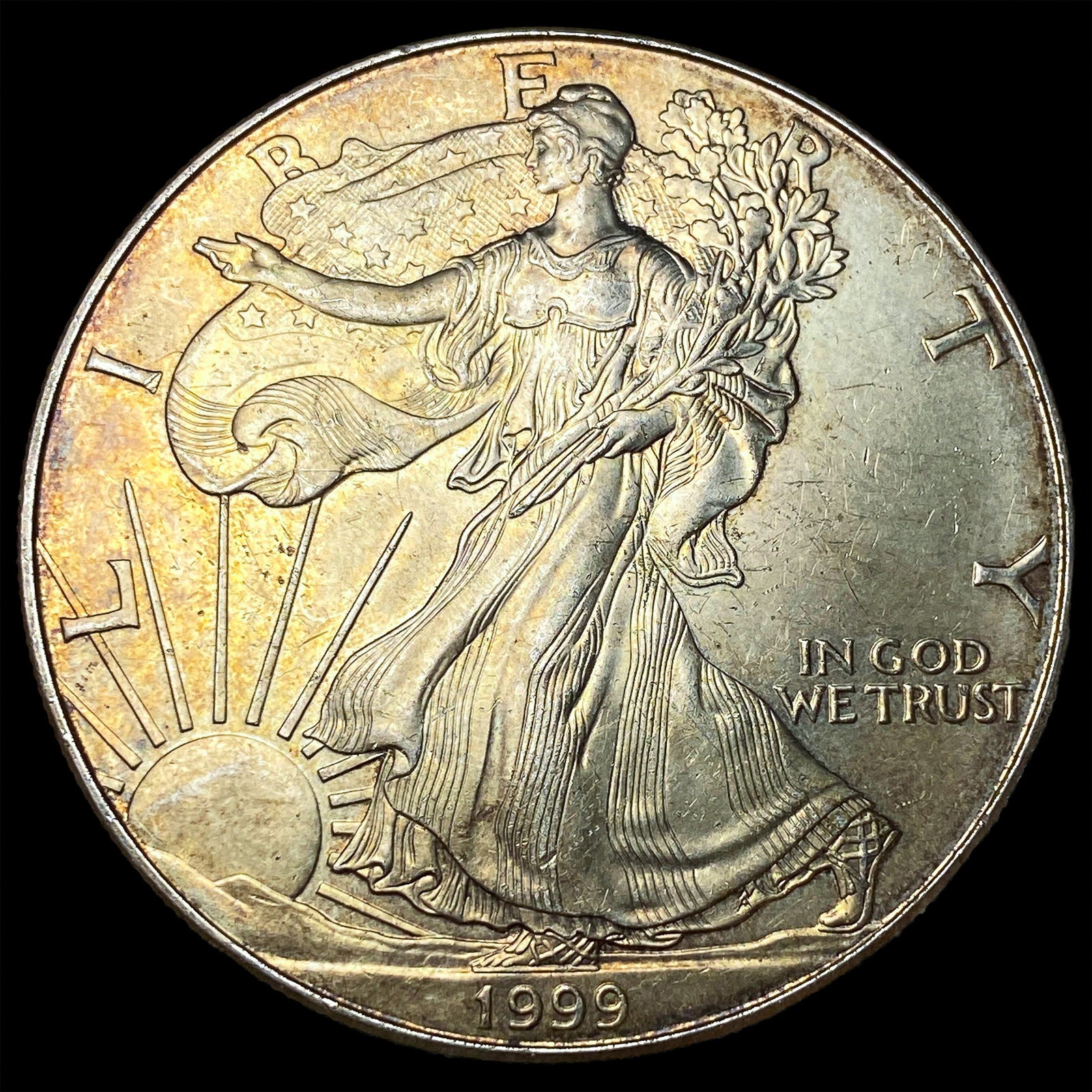 1999 1 oz Silver American Eagle $1 UNCIRCULATED (1 of 2)