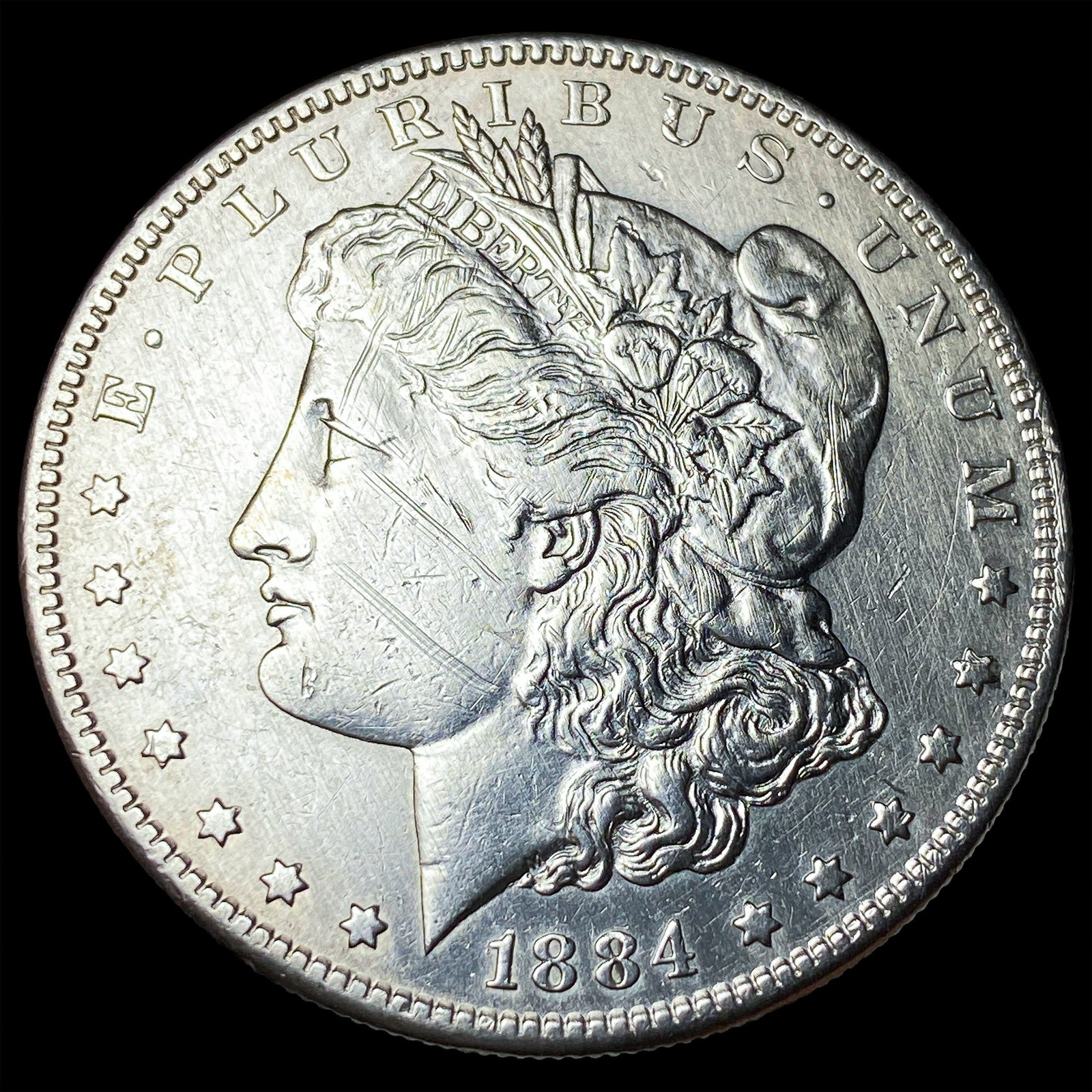 1884-S Silver Morgan Dollar CLOSELY UNCIRCULATED: 1884-S Silver Morgan Dollar CLOSELY UNCIRCULATED