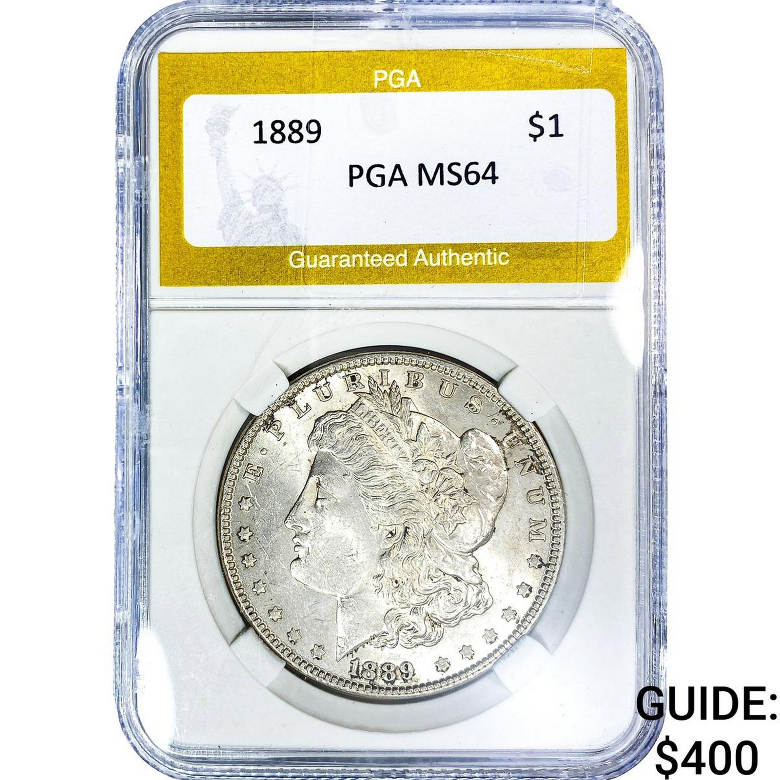 1889 Morgan Silver Dollar PGA MS64: 1889 Morgan Silver Dollar PGA MS64