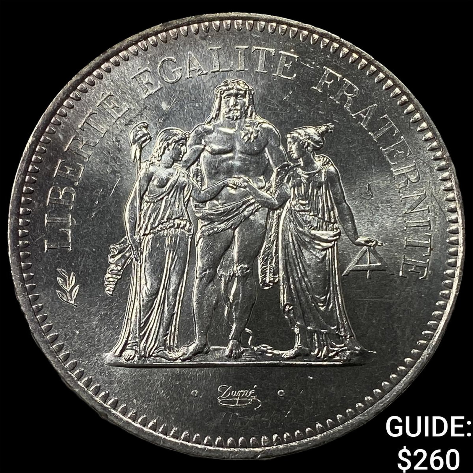 1977 France Silver 50 Francs: 1977 France Silver 50 Francs