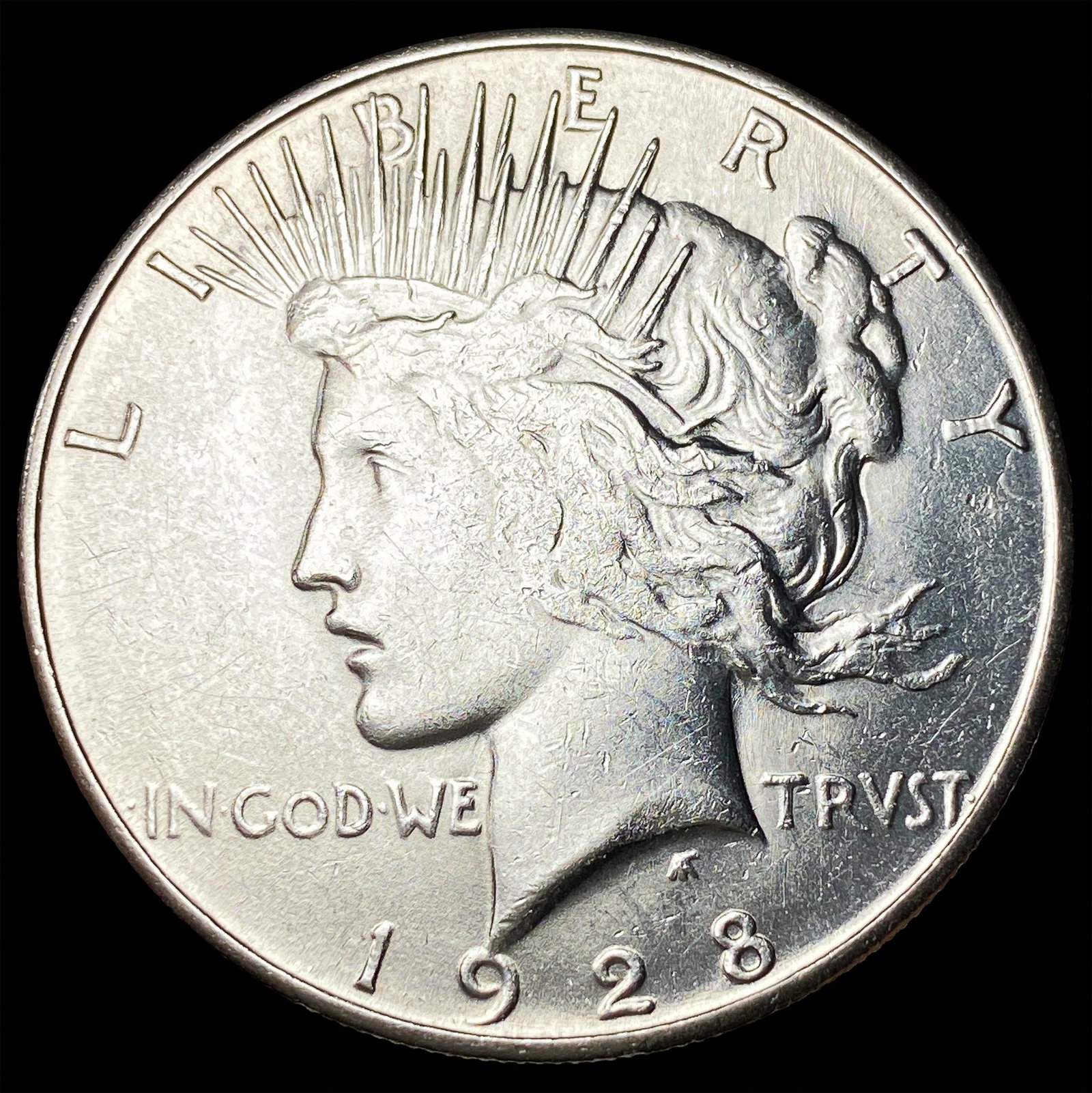 1928-S Silver Peace Dollar CLOSELY UNCIRCULATED: 1928-S Silver Peace Dollar CLOSELY UNCIRCULATED