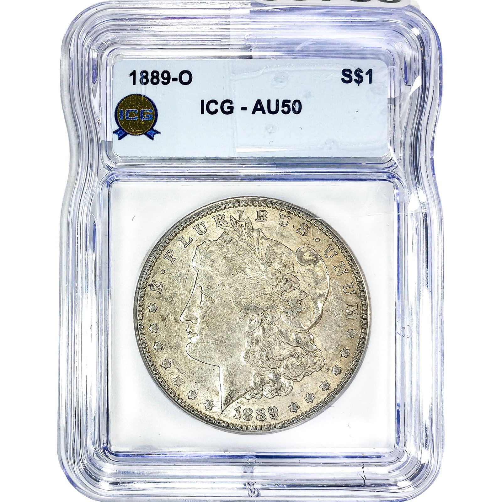1889-O Morgan Silver Dollar ICG AU50 (1 of 2)