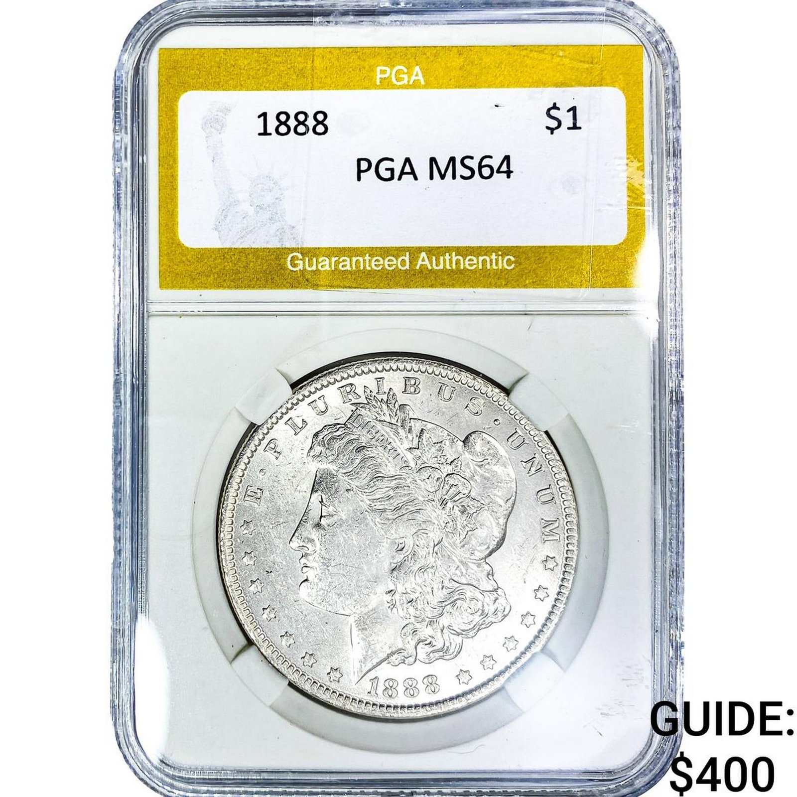 1888 Morgan Silver Dollar PGA MS64: 1888 Morgan Silver Dollar PGA MS64