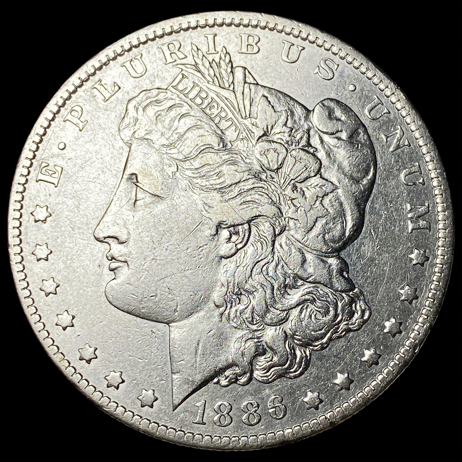 1886 Silver Morgan Dollar NEARLY UNCIRCULATED: 1886 Silver Morgan Dollar NEARLY UNCIRCULATED