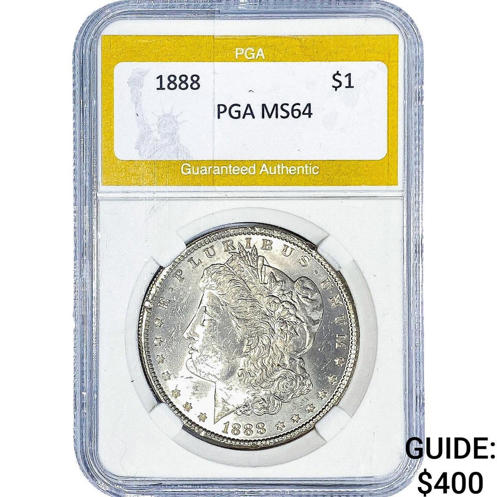 1888 Morgan Silver Dollar PGA MS64: 1888 Morgan Silver Dollar PGA MS64