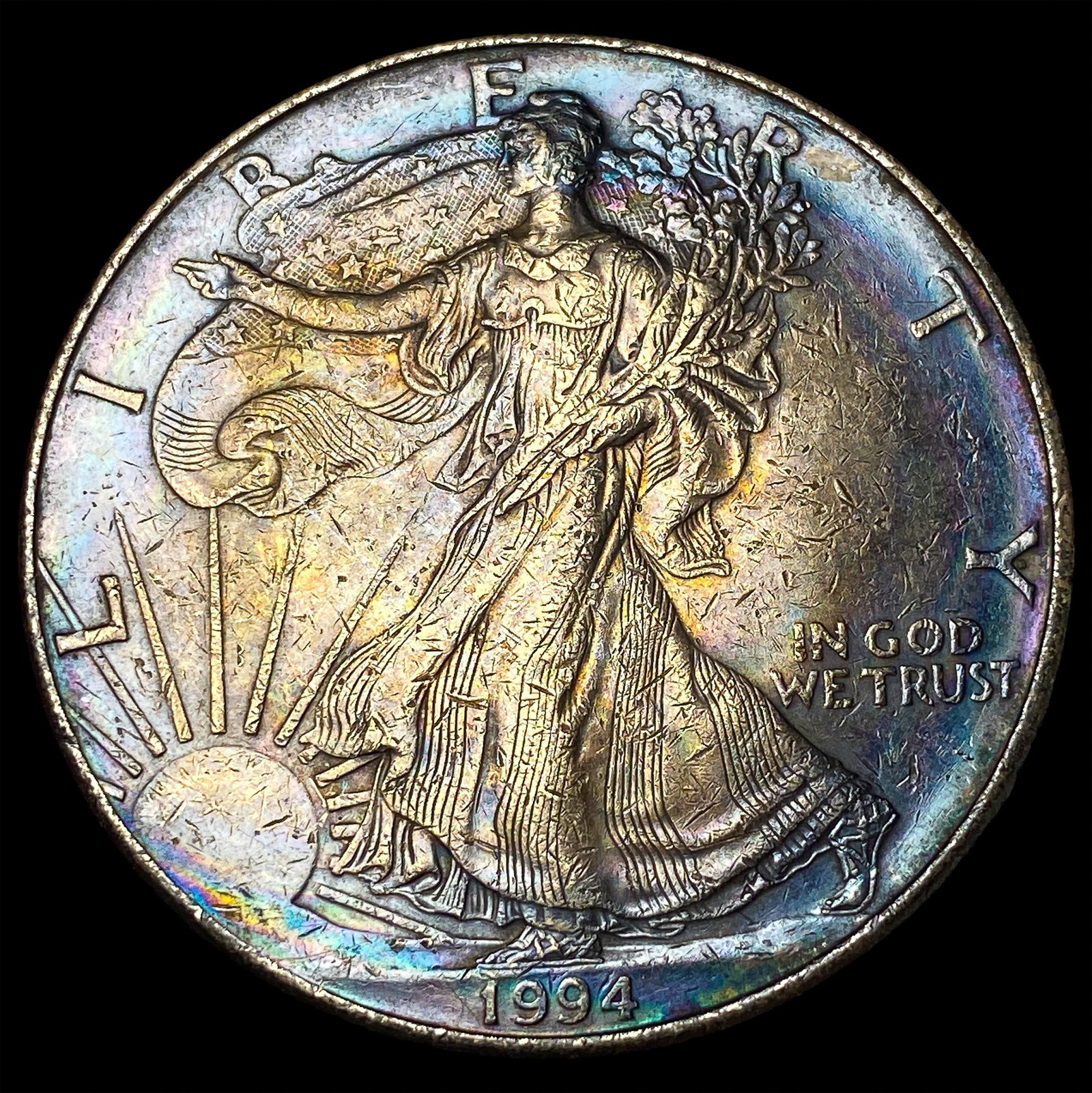 1994 1 oz Silver American Eagle $1 UNCIRCULATED: 1994 1 oz Silver American Eagle $1 UNCIRCULATED